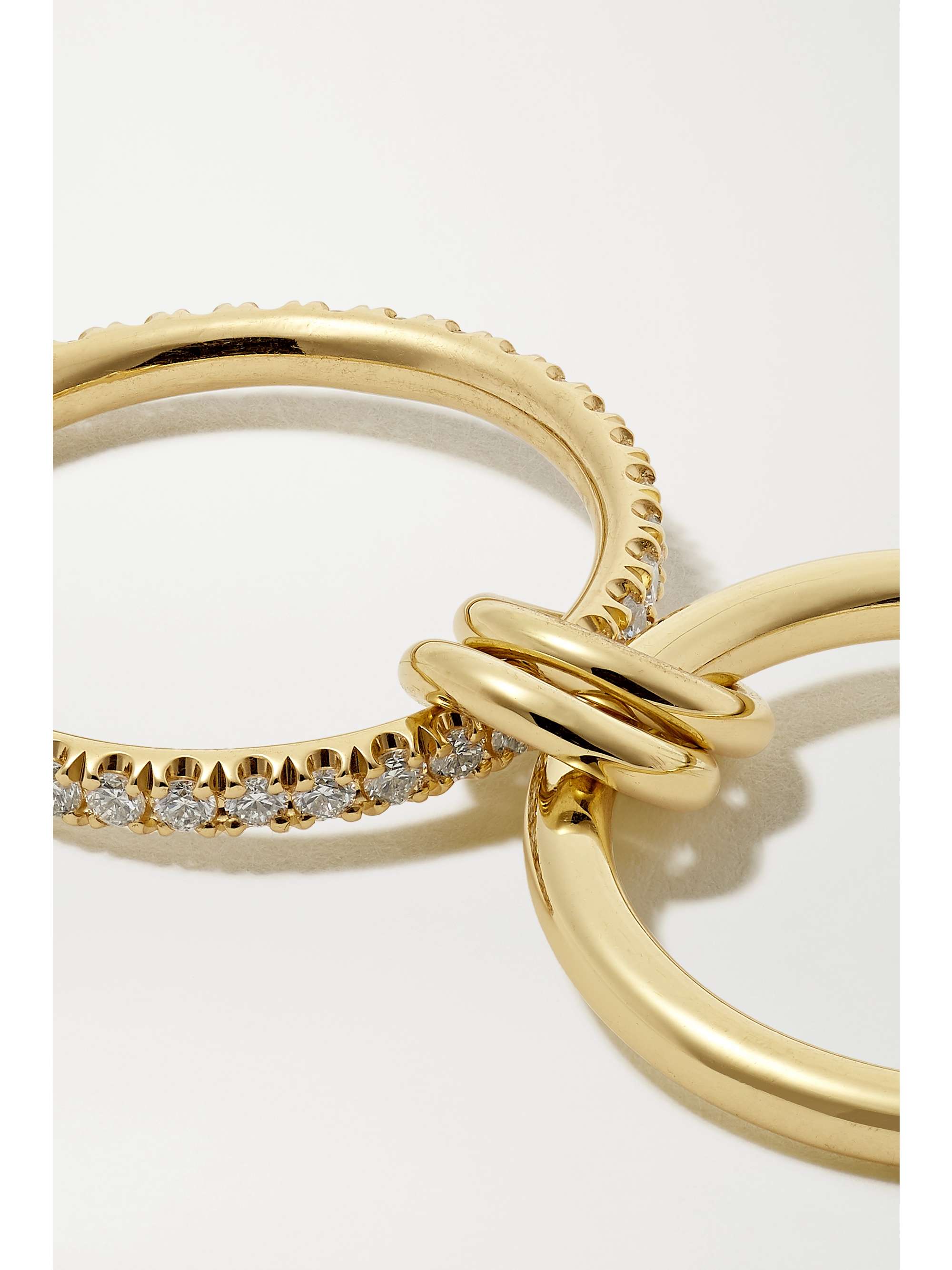 SPINELLI KILCOLLIN Ceres Deux set of two 18-karat yellow and rose gold sapphire rings