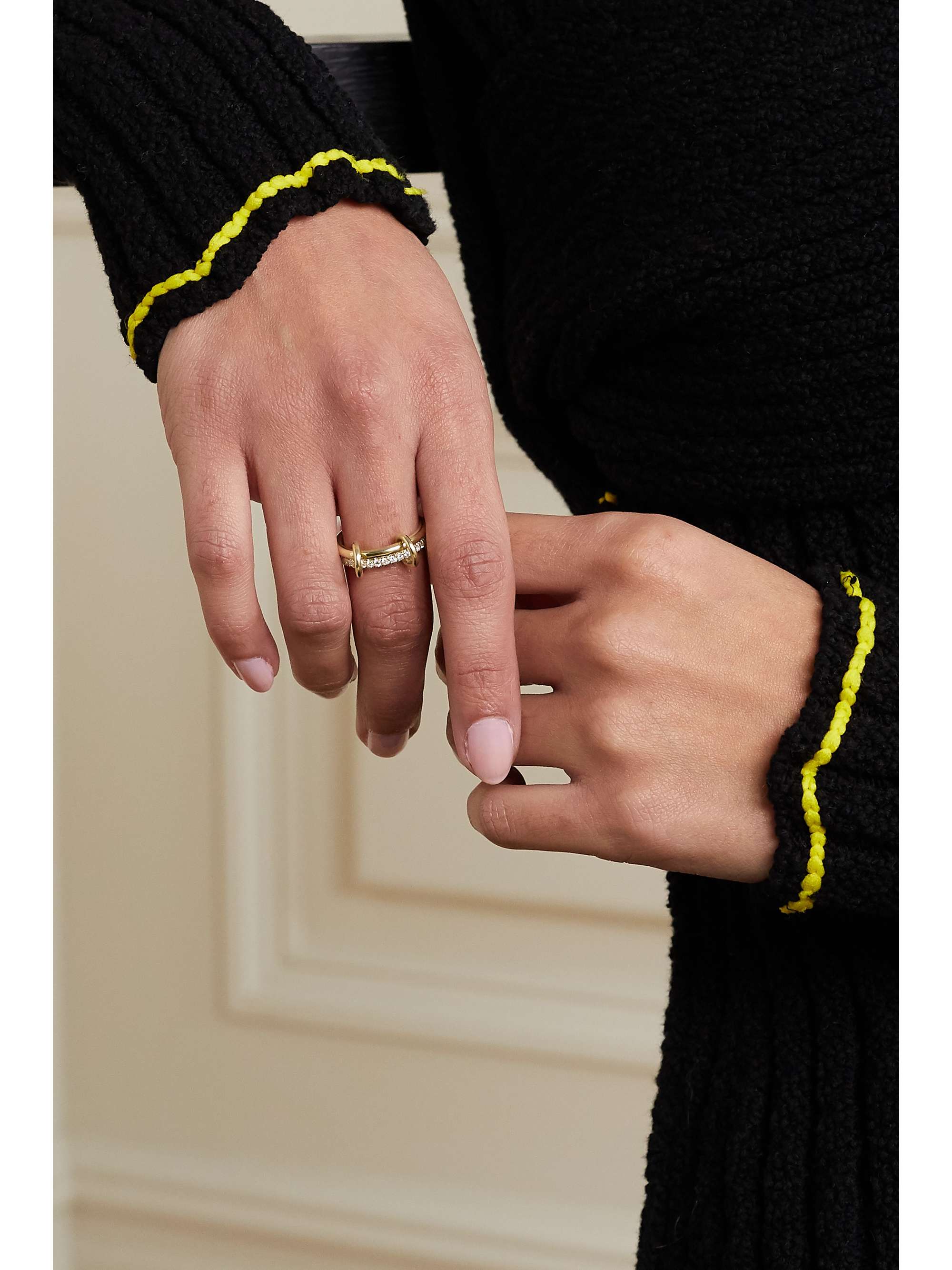 SPINELLI KILCOLLIN Ceres Deux set of two 18-karat yellow and rose gold sapphire rings