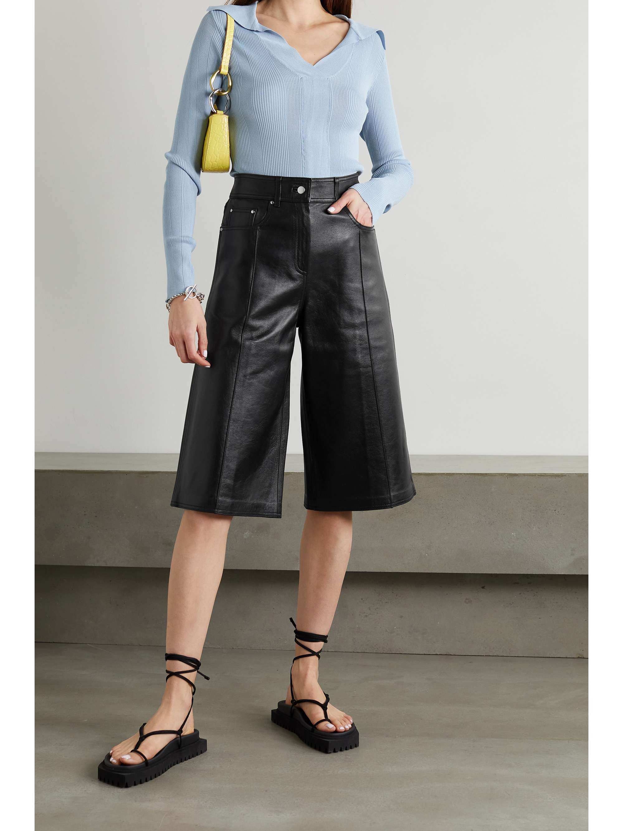 Fenella leather shorts | STAND STUDIO 