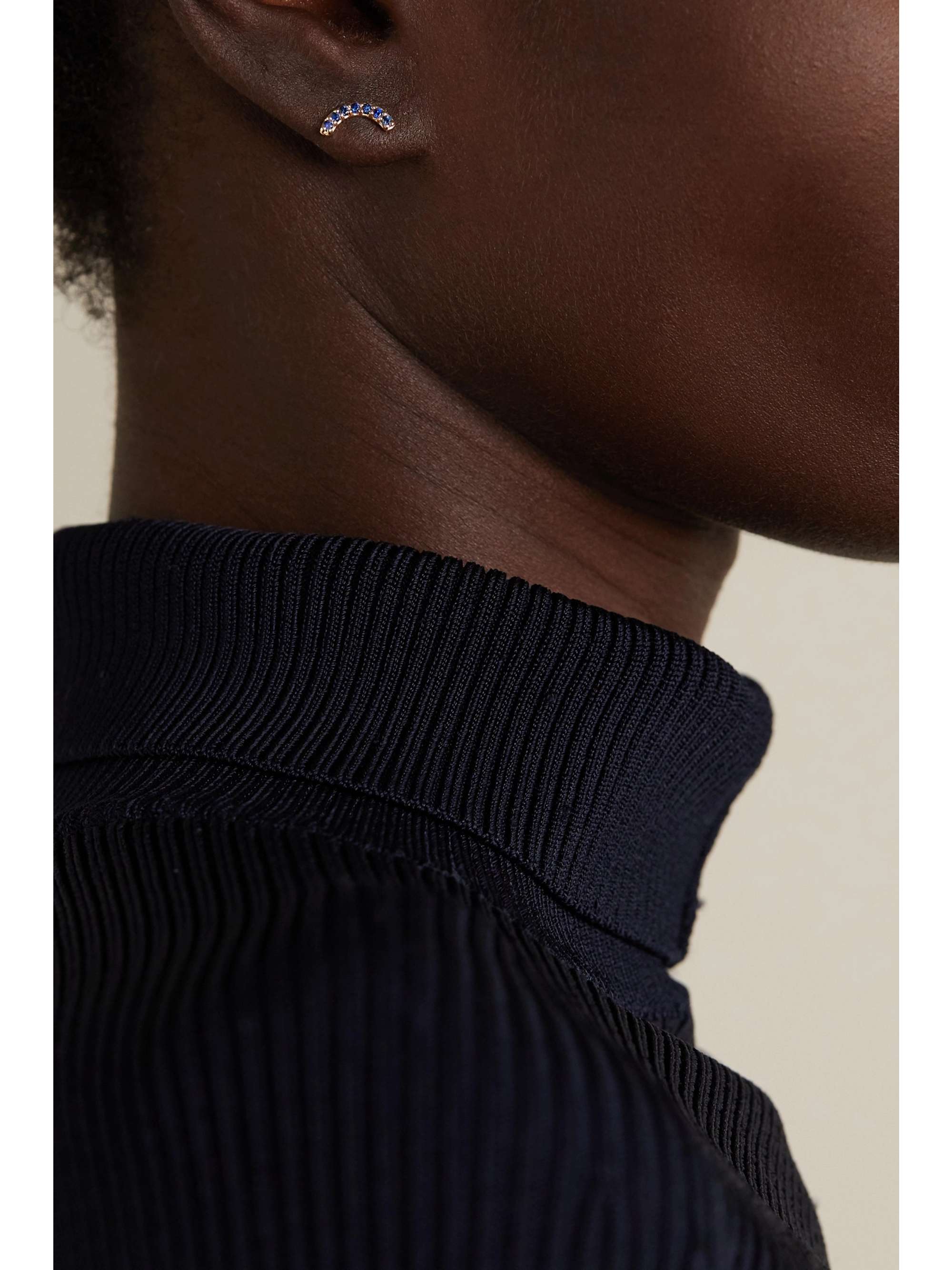 ANDREA FOHRMAN 14-karat gold sapphire earring