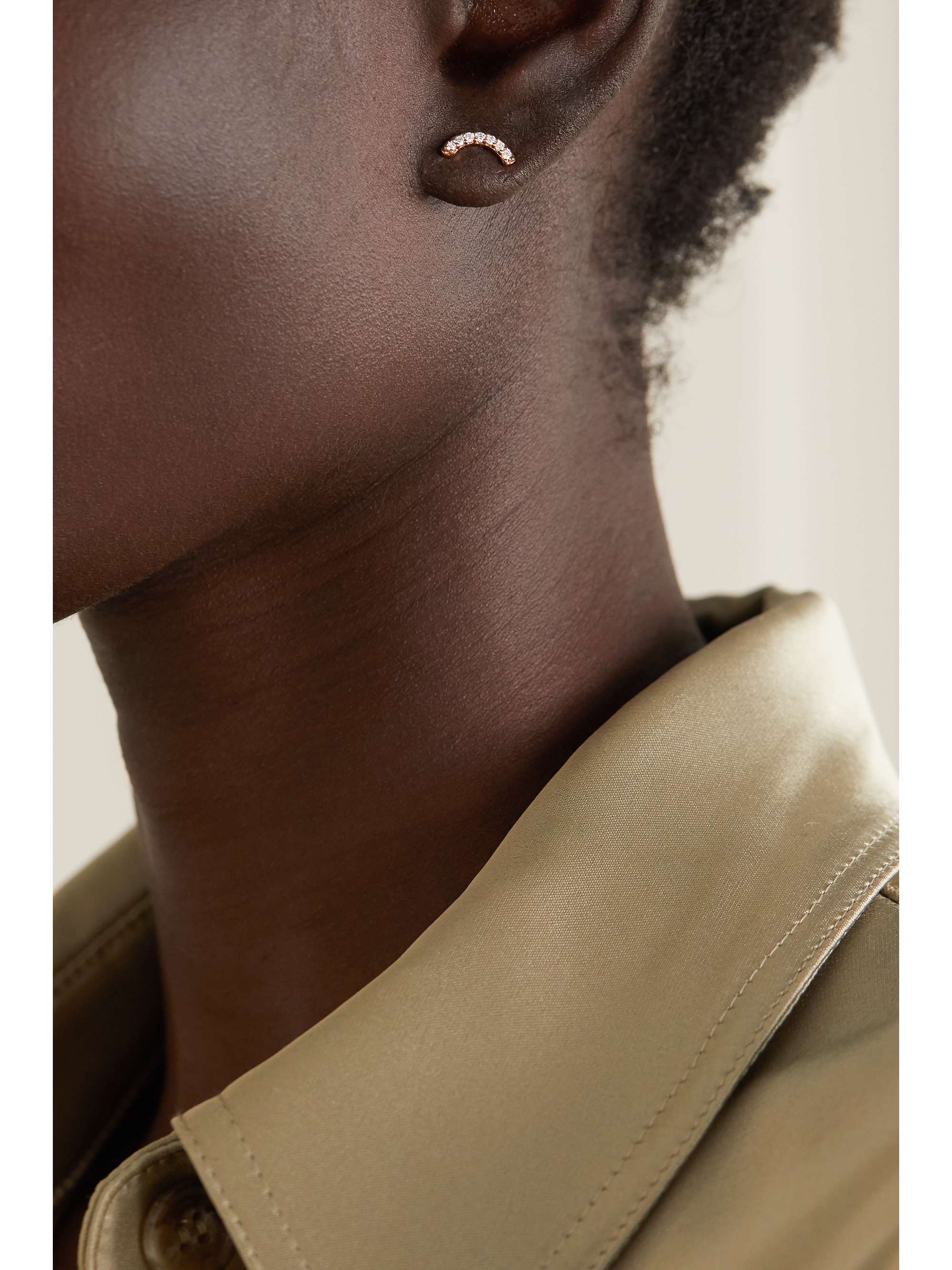 ANDREA FOHRMAN 14-karat gold sapphire earring