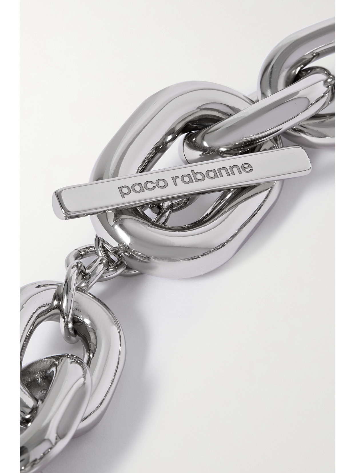 Rabanne + Tsunehisa Kimura Xl Link Silver-tone Necklace In Silver