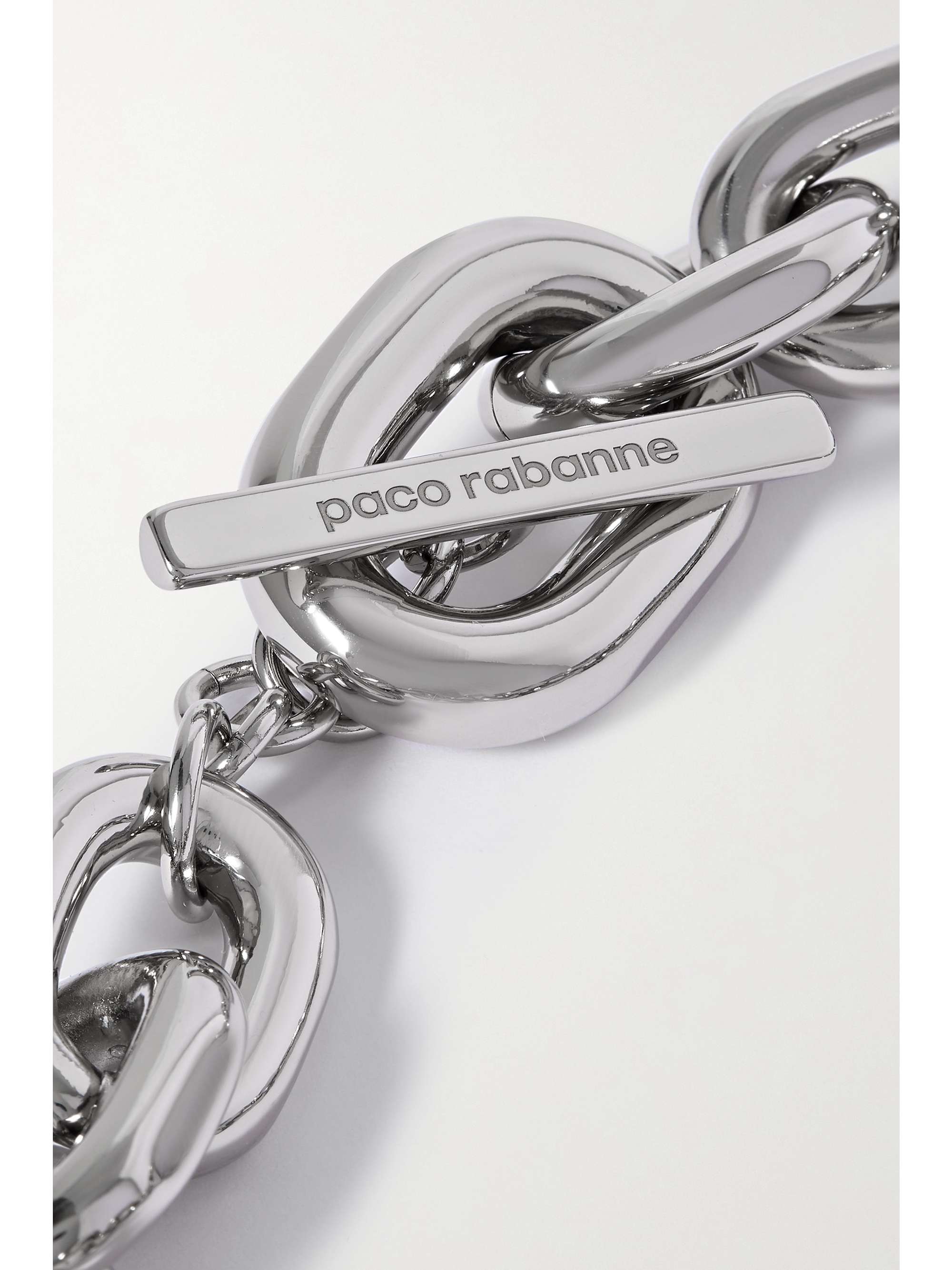 RABANNE + Tsunehisa Kimura XL Link silver-tone necklace