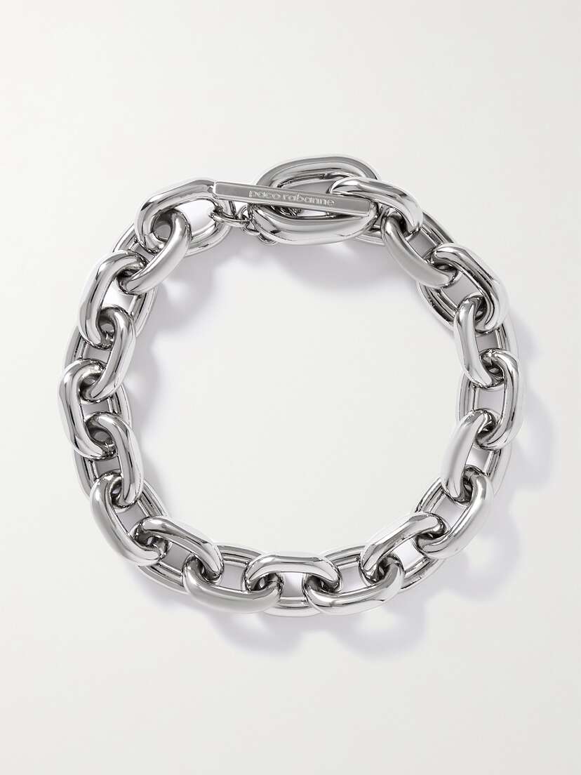 Rabanne + Tsunehisa Kimura Xl Link Silver-tone Necklace