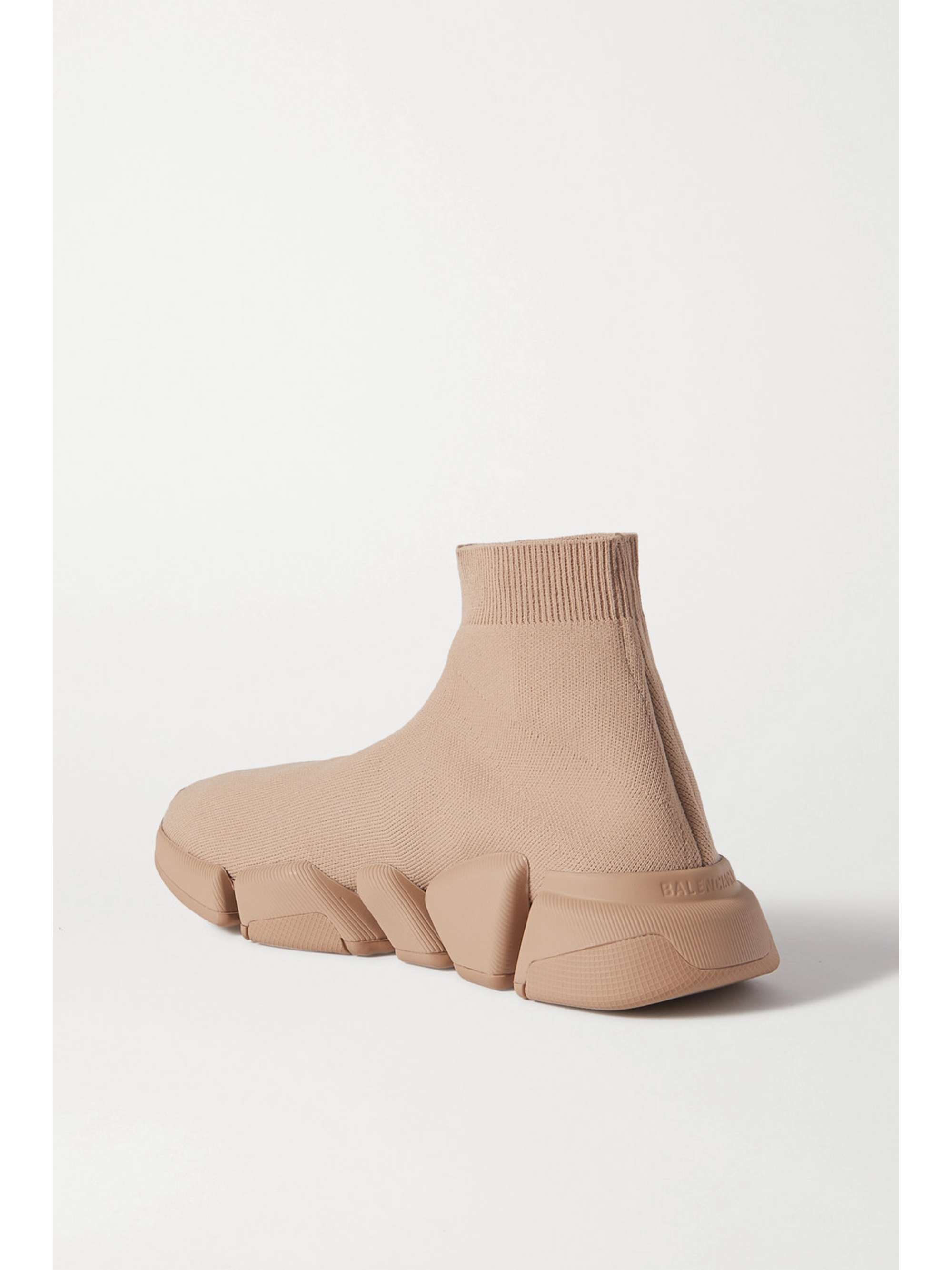 BALENCIAGA Speed 2.0 logo-print stretch-knit high-top sneakers