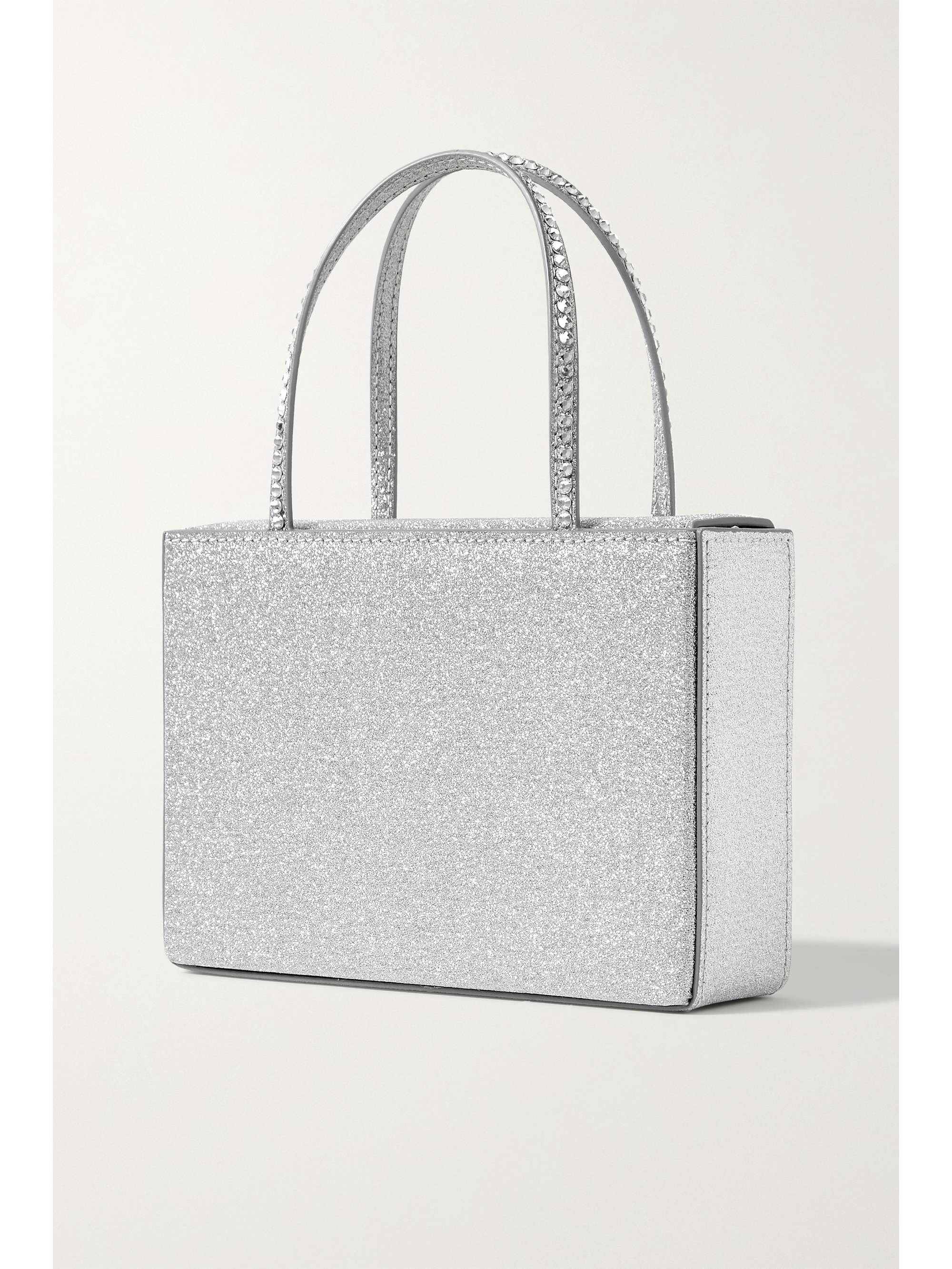 AMINA MUADDI Sac à main en satin à cristaux Gilda Mini
