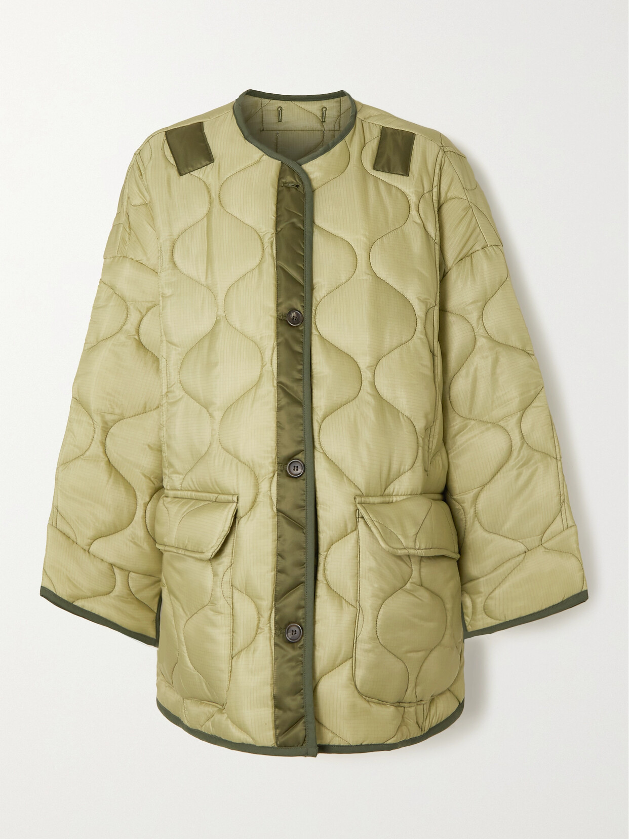 The Frankie Shop - Quilted Padded Ripstop Jacket - Green