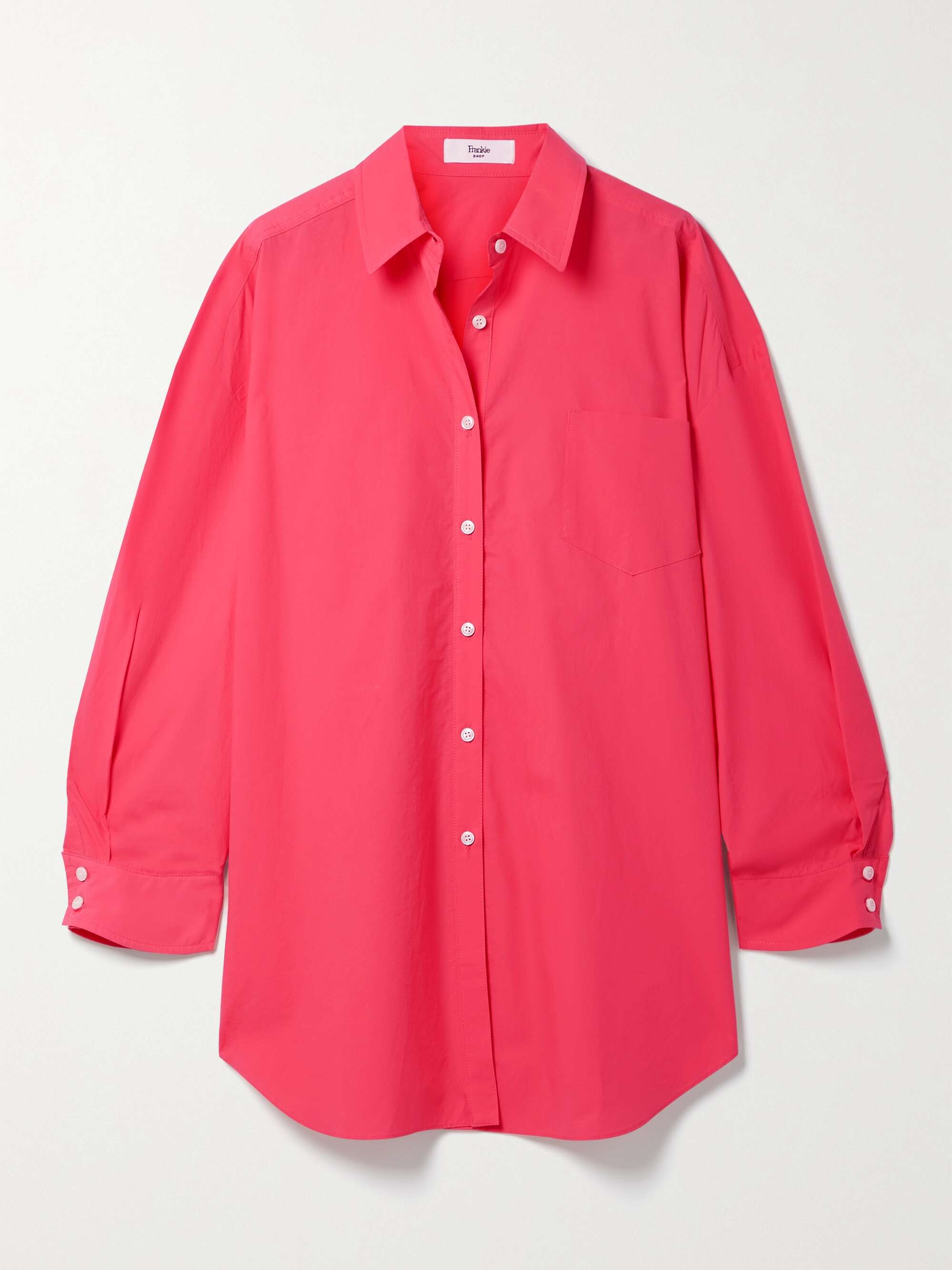 Clementine Cotton Shirt - Poppyred