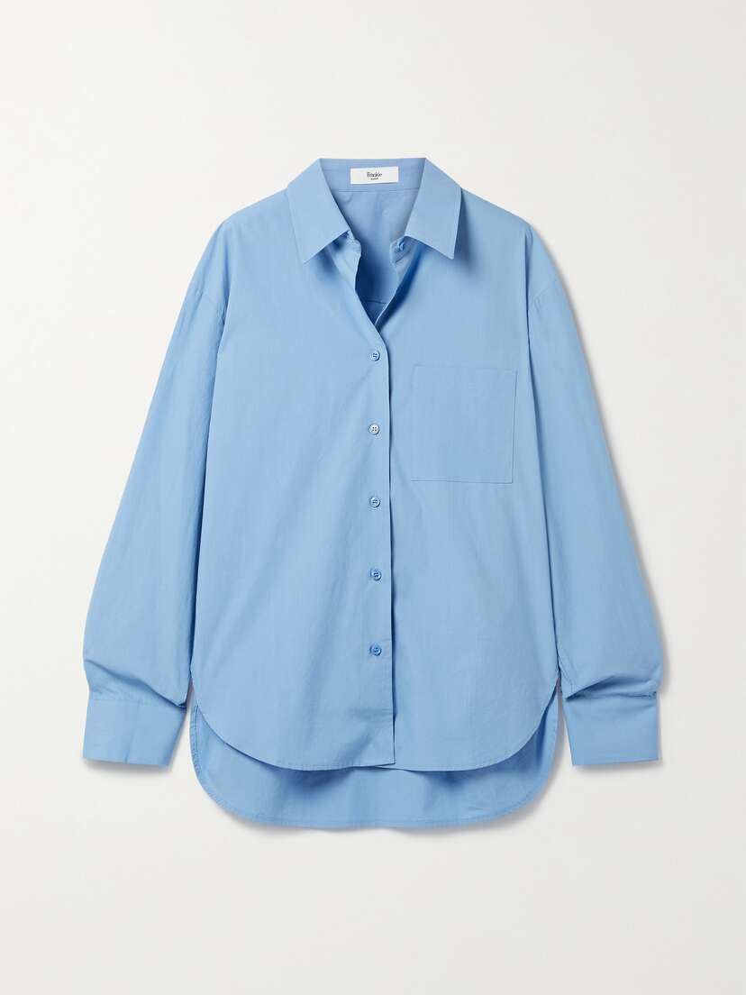 The Frankie Shop Lui Organic Cotton-poplin Shirt