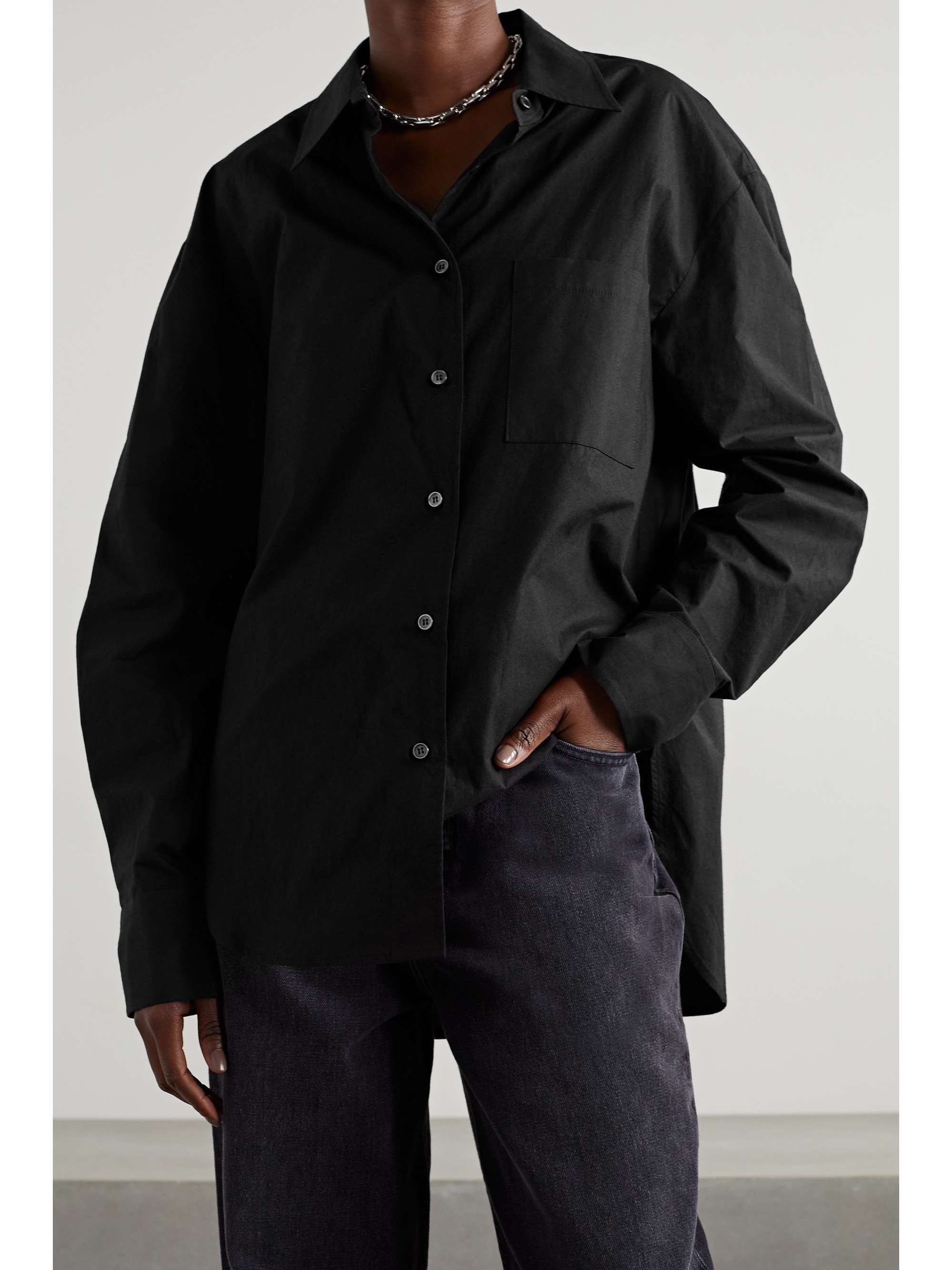 THE FRANKIE SHOP Chemise en popeline de coton biologique Lui