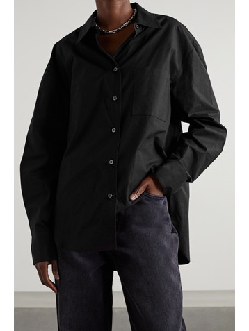 The Frankie Shop Lui organic cotton-poplin shirt