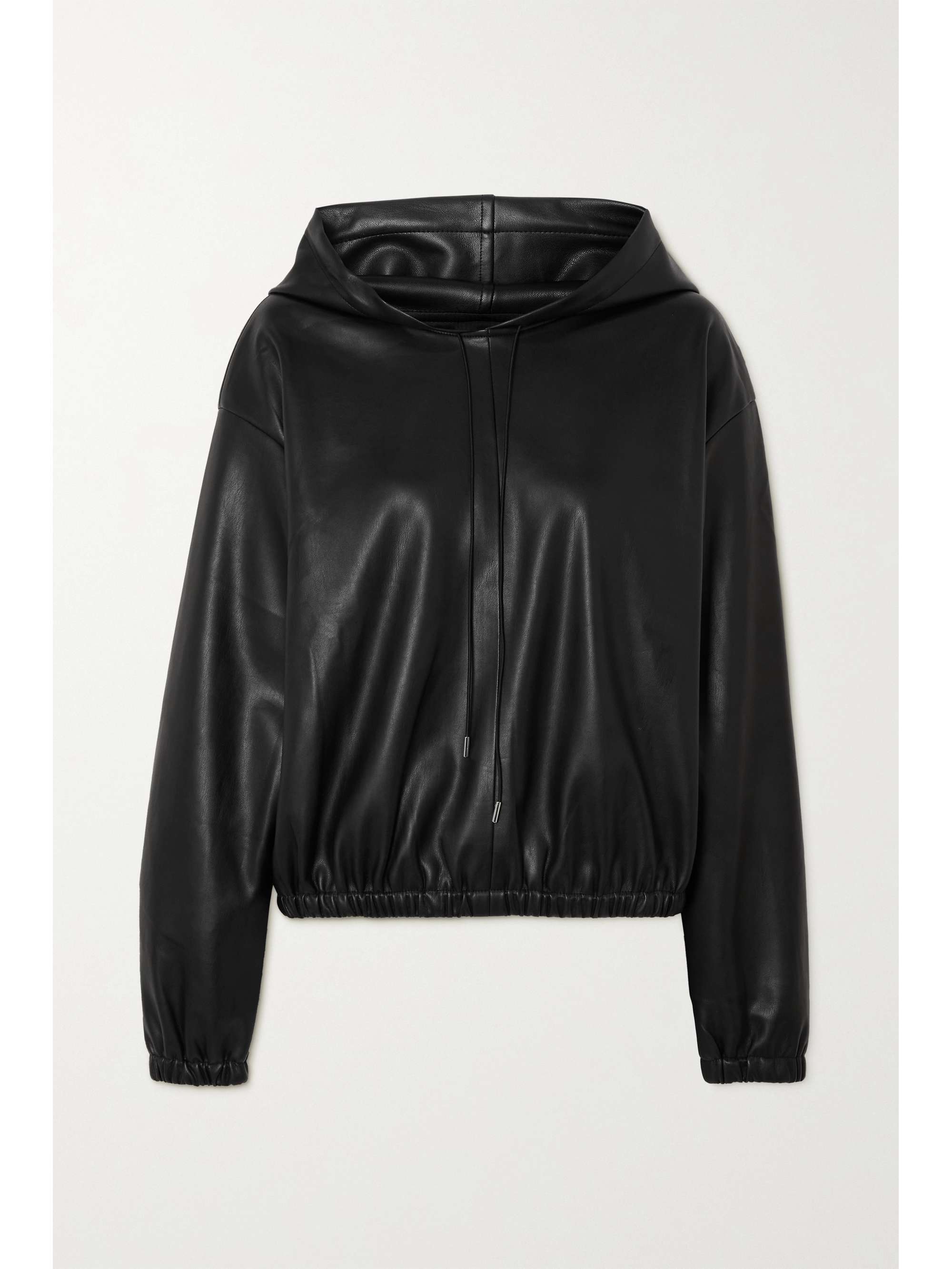 leather sweatshirt