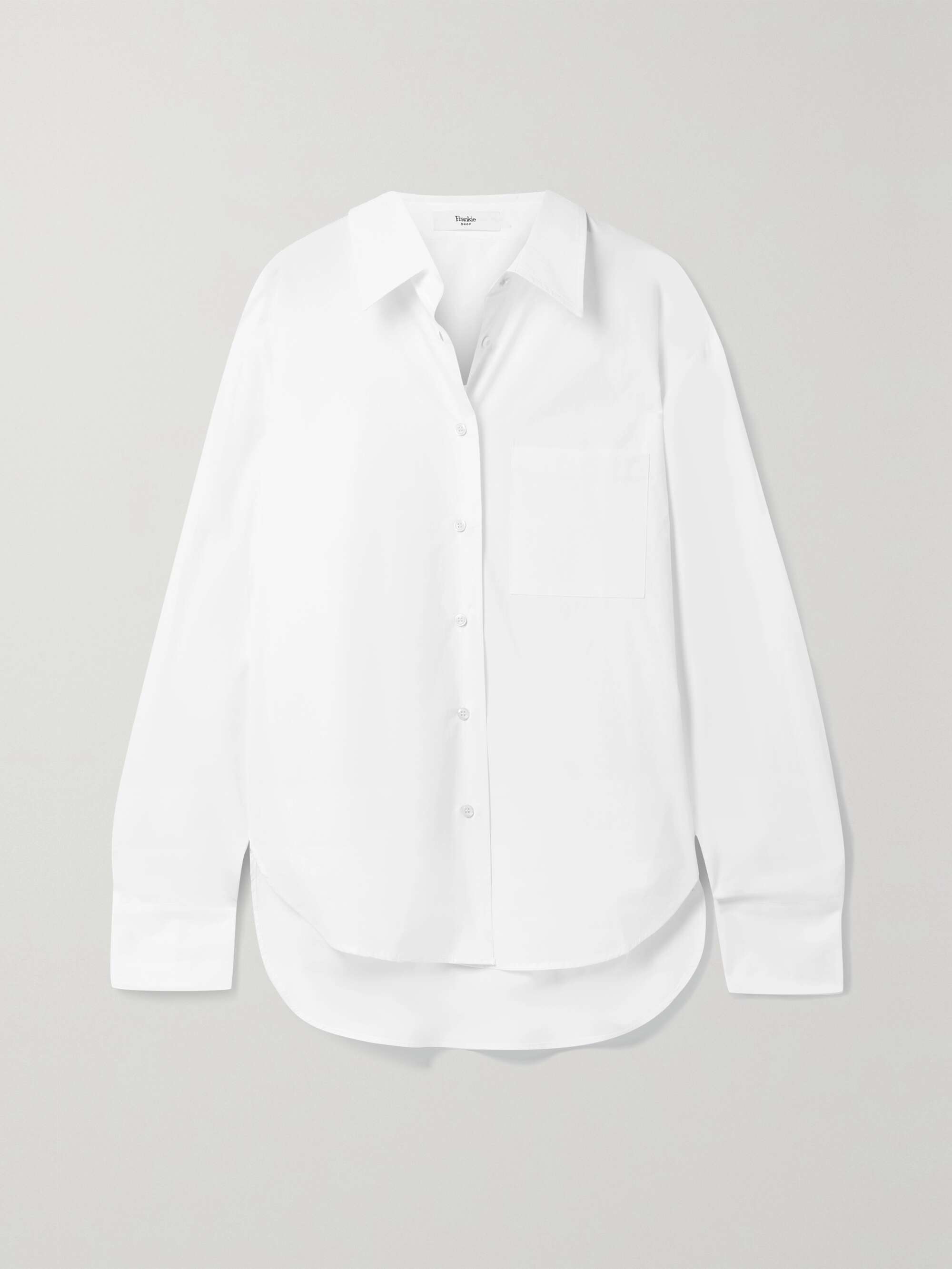 THE FRANKIE SHOP Lui organic cotton-poplin shirt | NET-A-PORTER