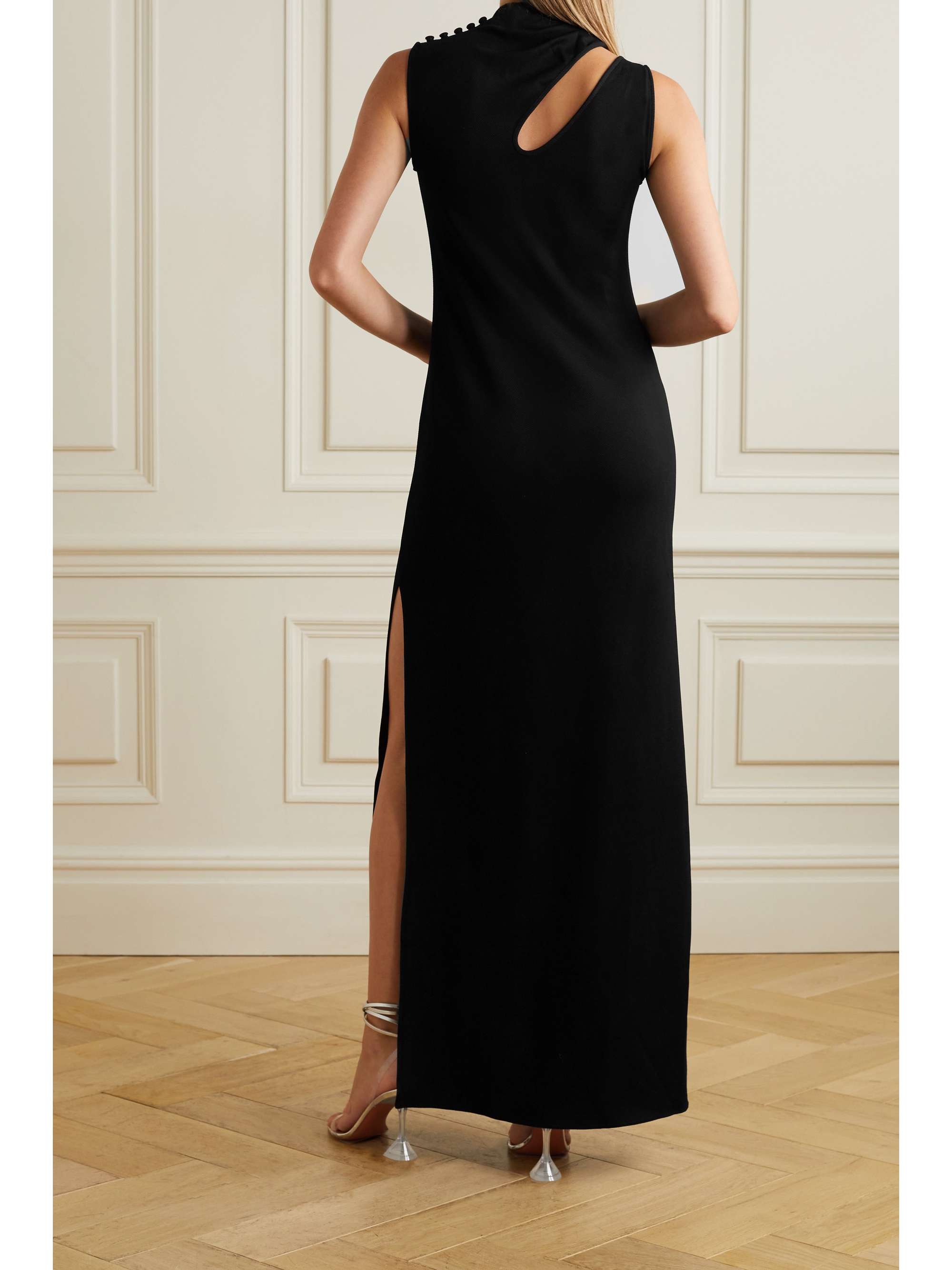 SAFIYAA Sage cutout stretch-twill maxi dress