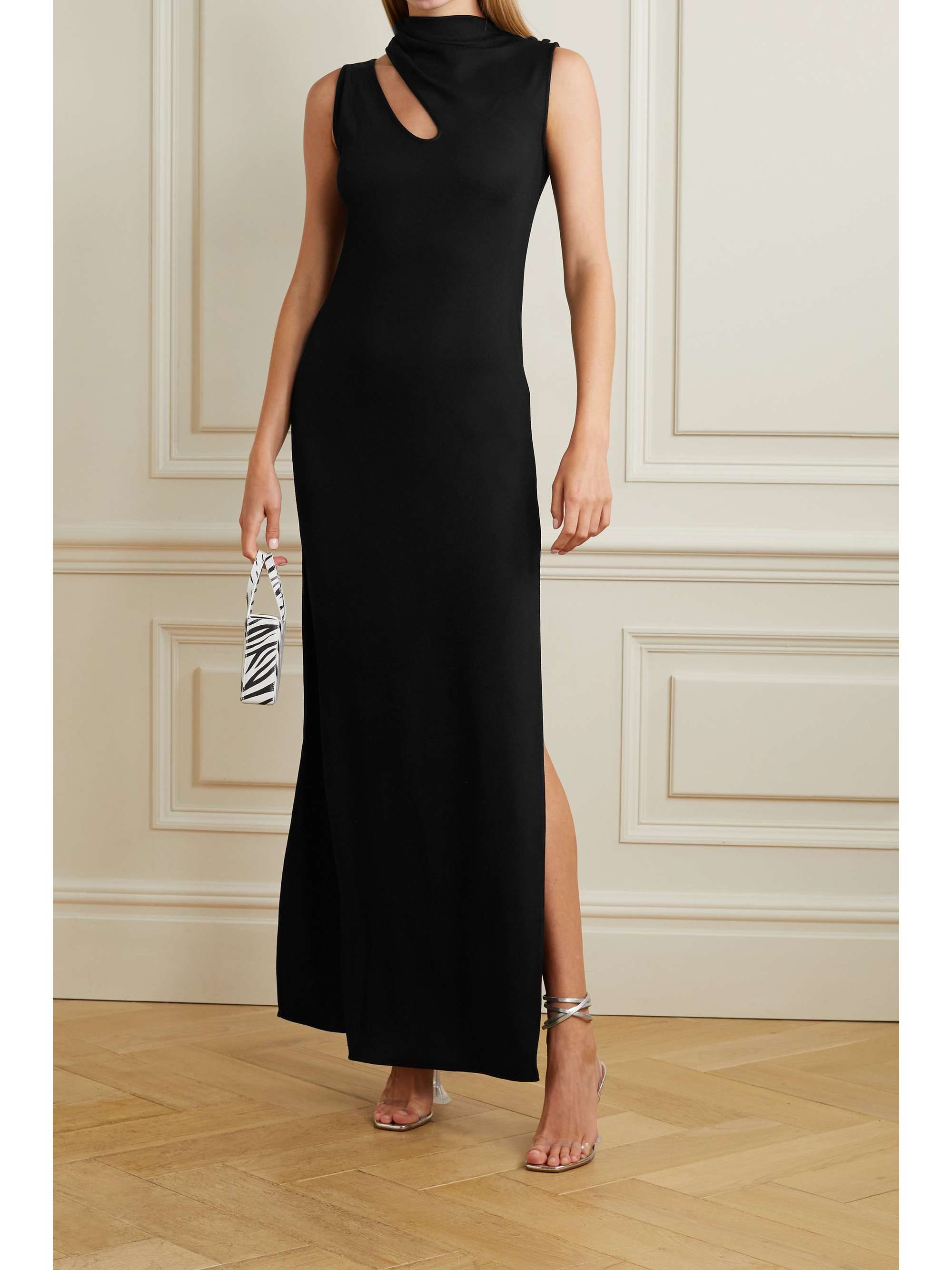 SAFIYAA Sage cutout stretch-twill maxi dress