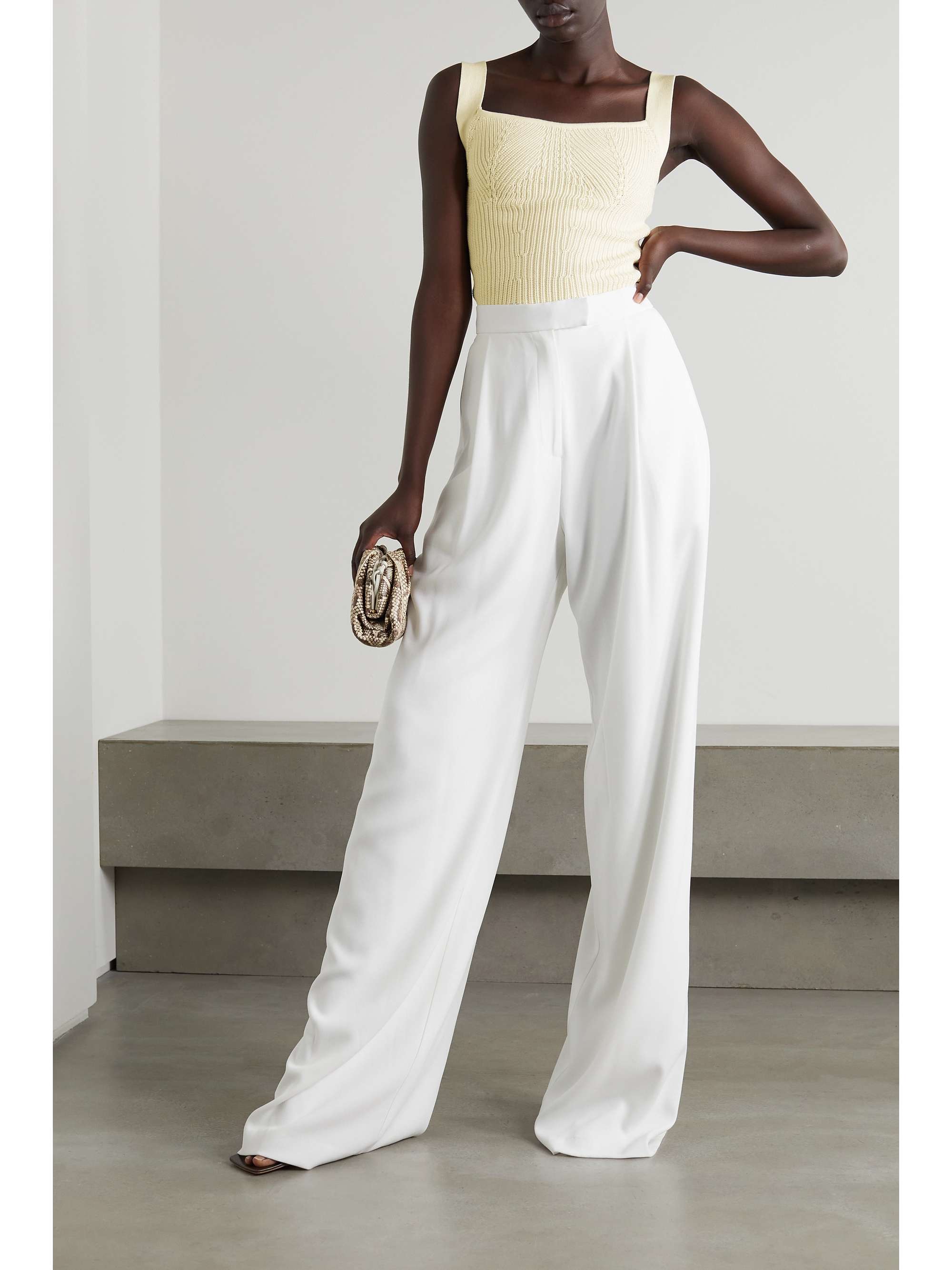 SAFIYAA Amal ribbed cotton bustier top