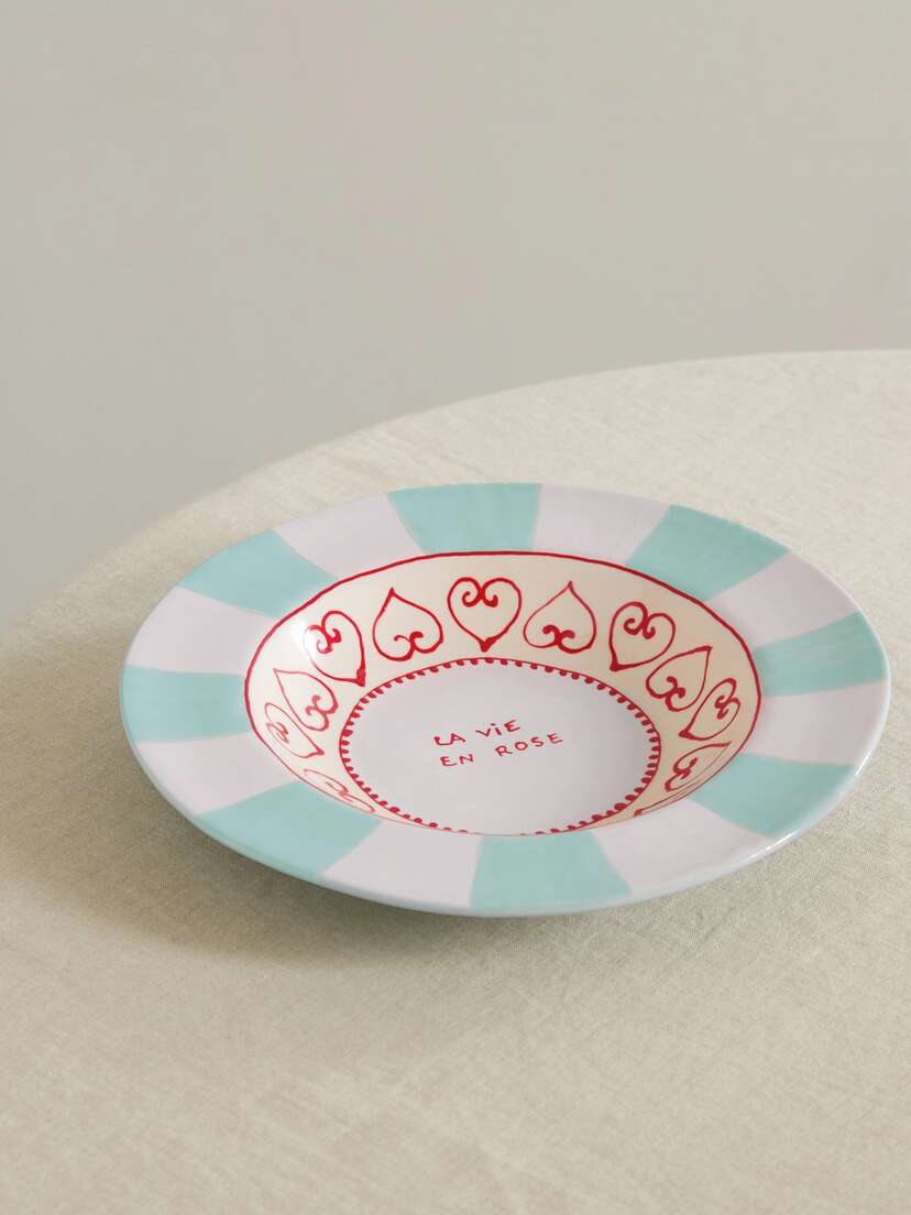 LAETITIA ROUGET La Vie En Rose 26cm Ceramic Dinner Plate