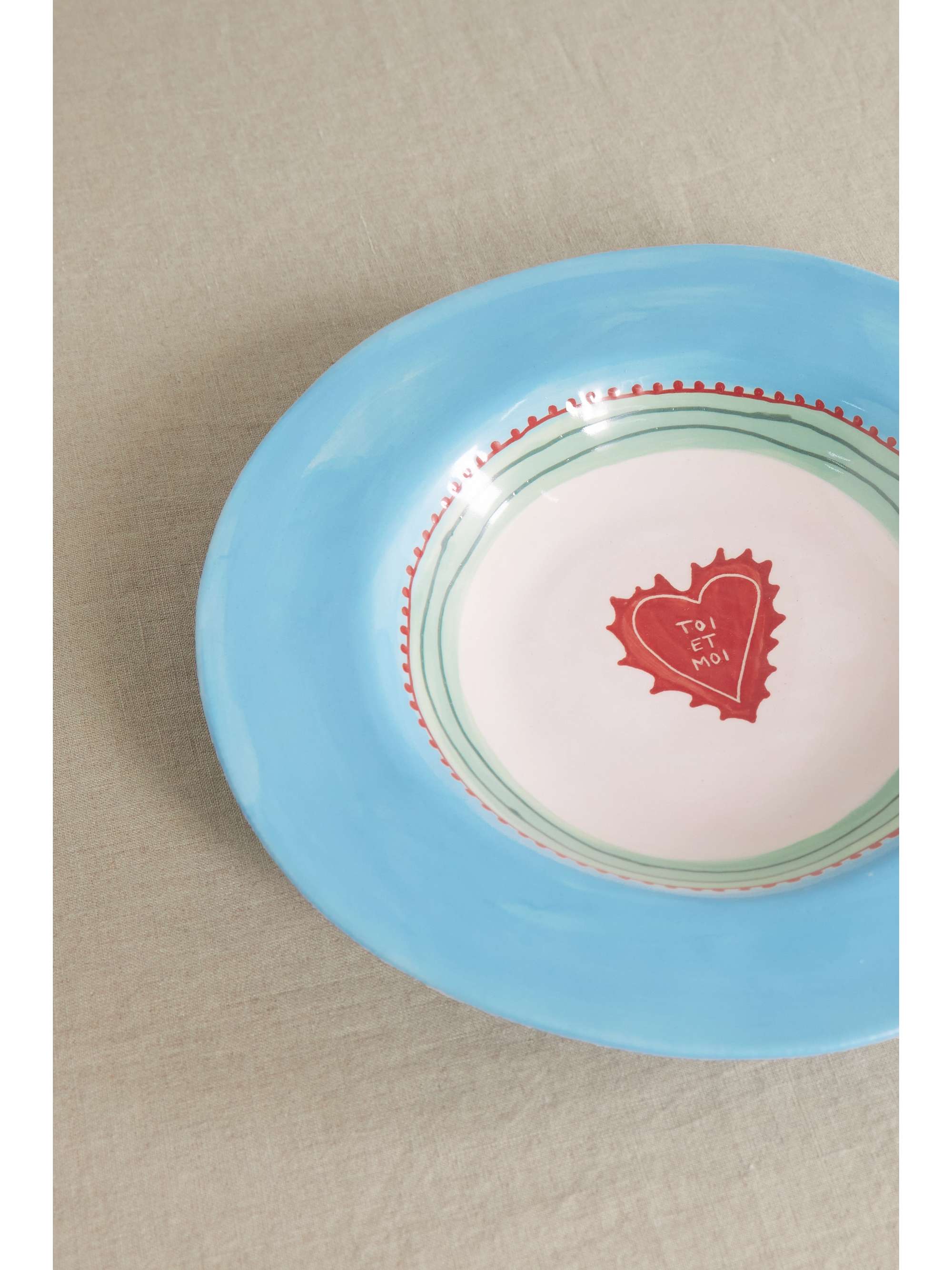 LAETITIA ROUGET La Vie en Rose 26cm ceramic dinner plate