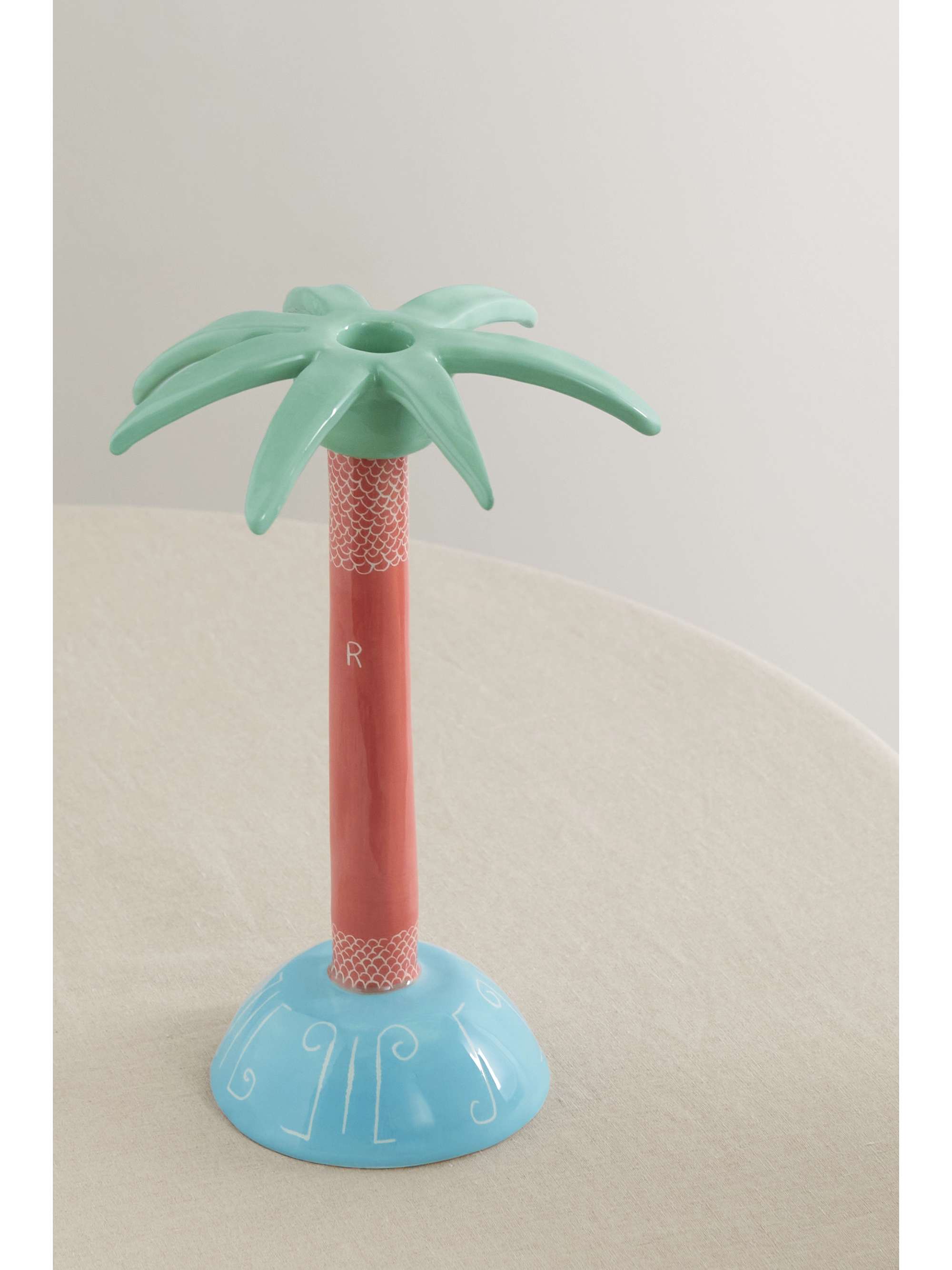 LAETITIA ROUGET Palm Tree ceramic candle holder