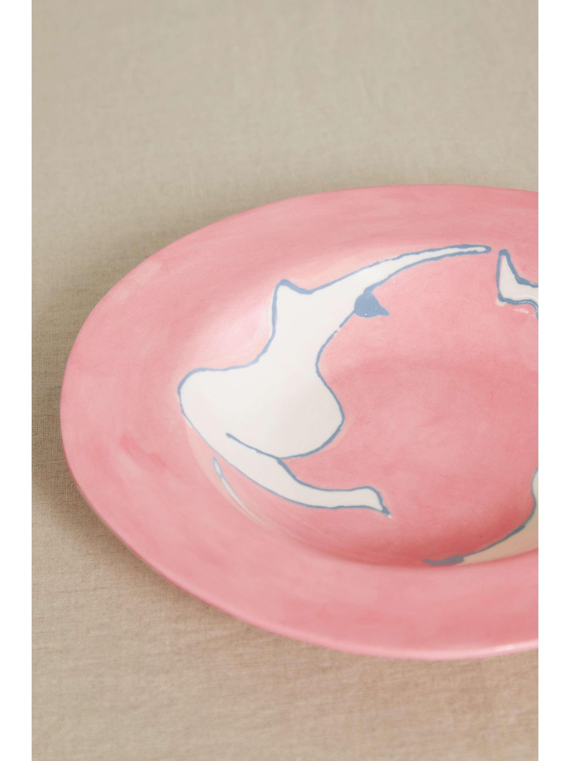 LAETITIA ROUGET La Vie en Rose 26cm ceramic dinner plate