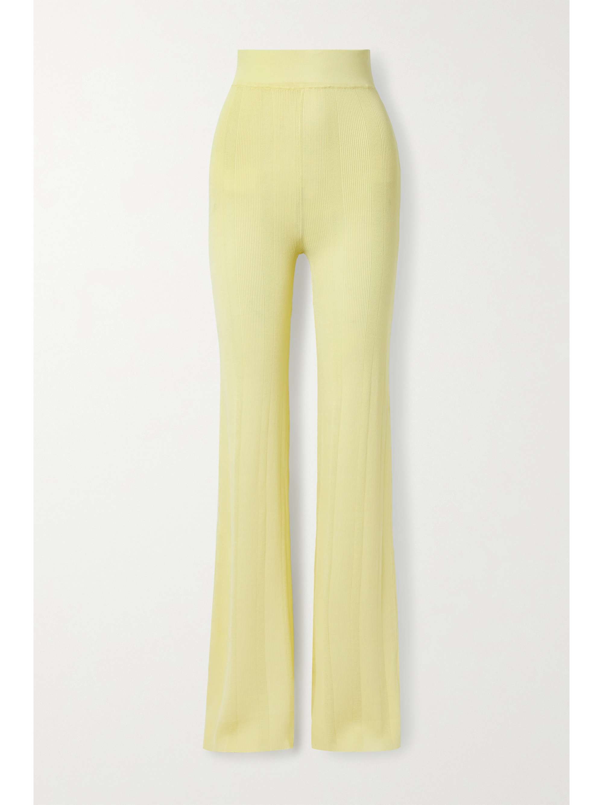yellow flare pants