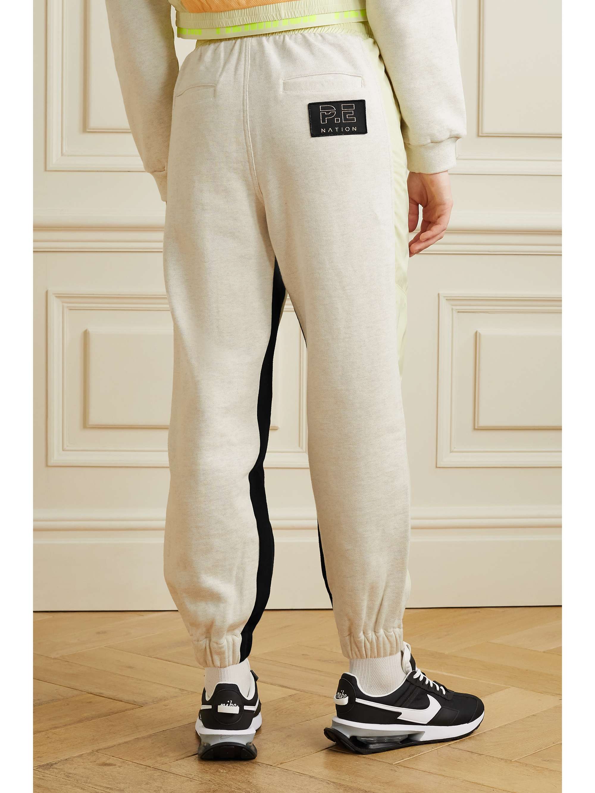 cotton-jersey track pants 