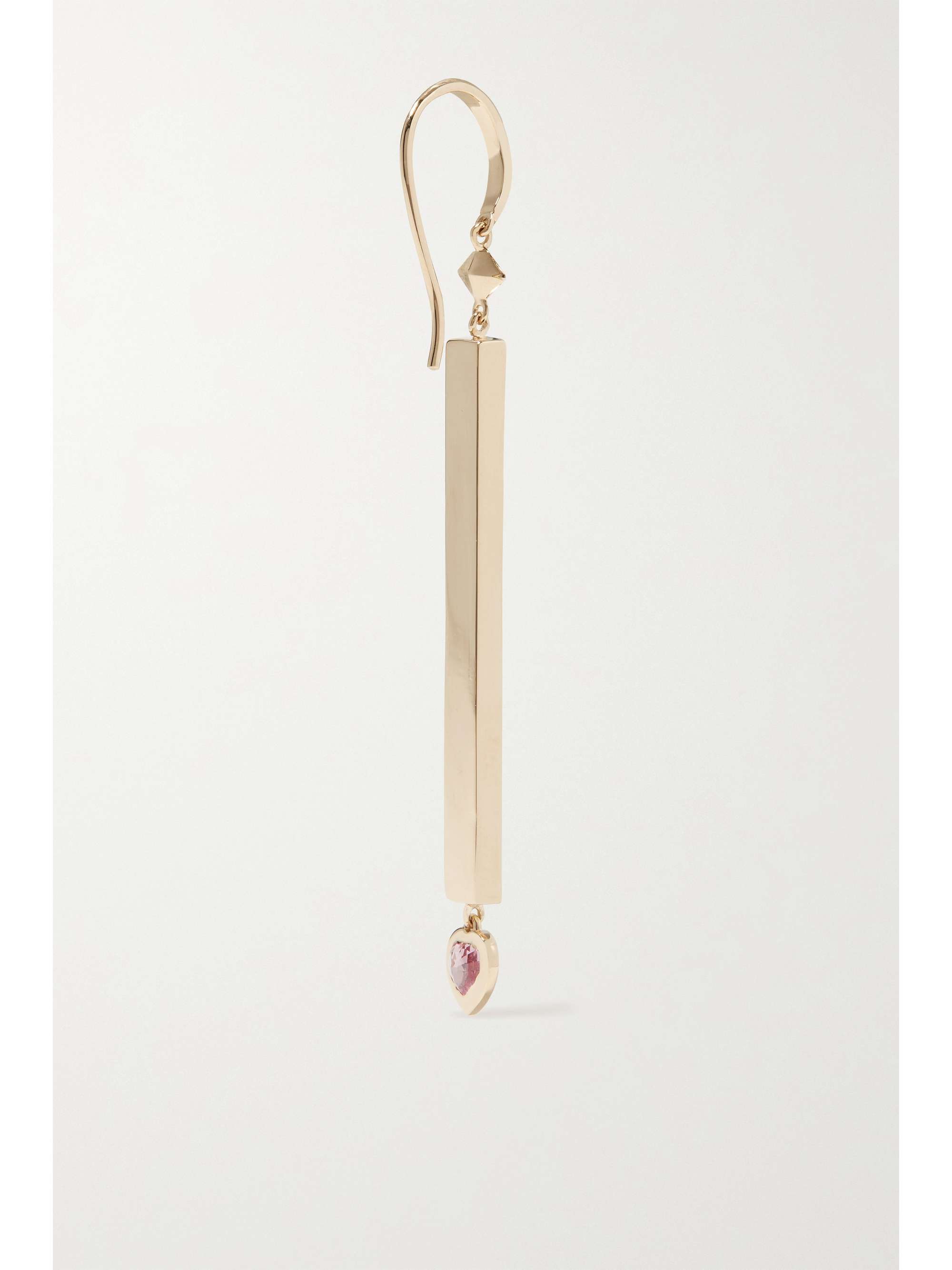 SORELLINA Cupid's Stx 18-karat gold, diamond and sapphire earrings