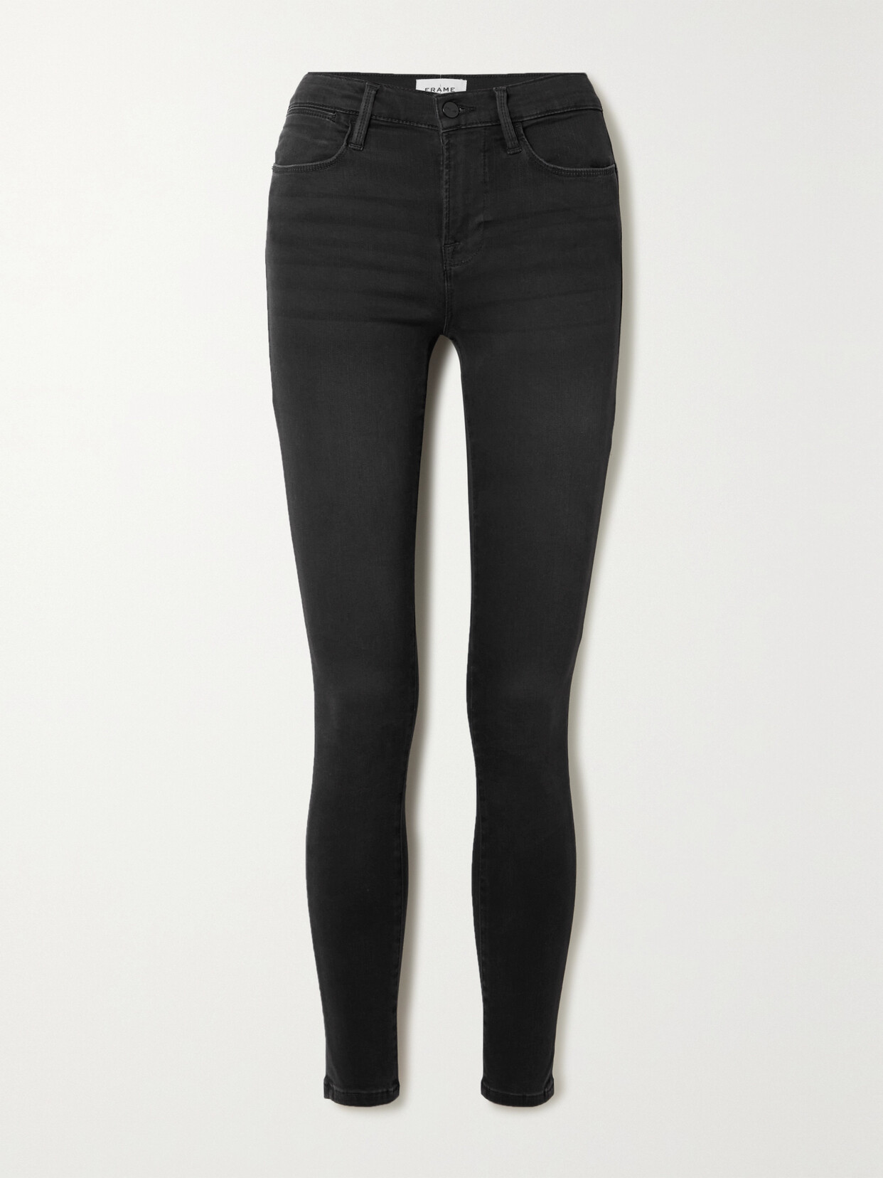 FRAME Le High Skinny Jeans - Black
