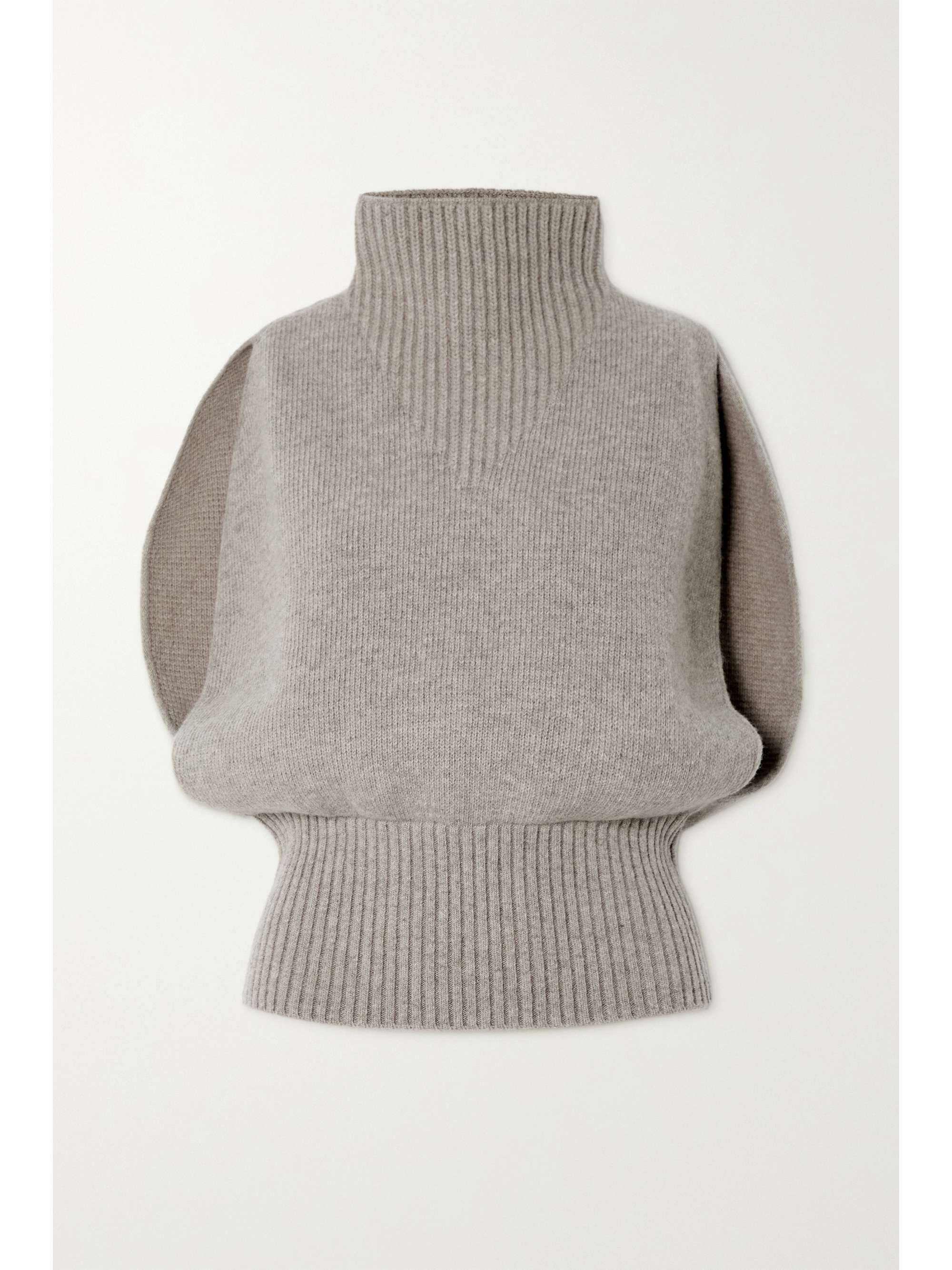 ribbed wool turtleneck sweater
