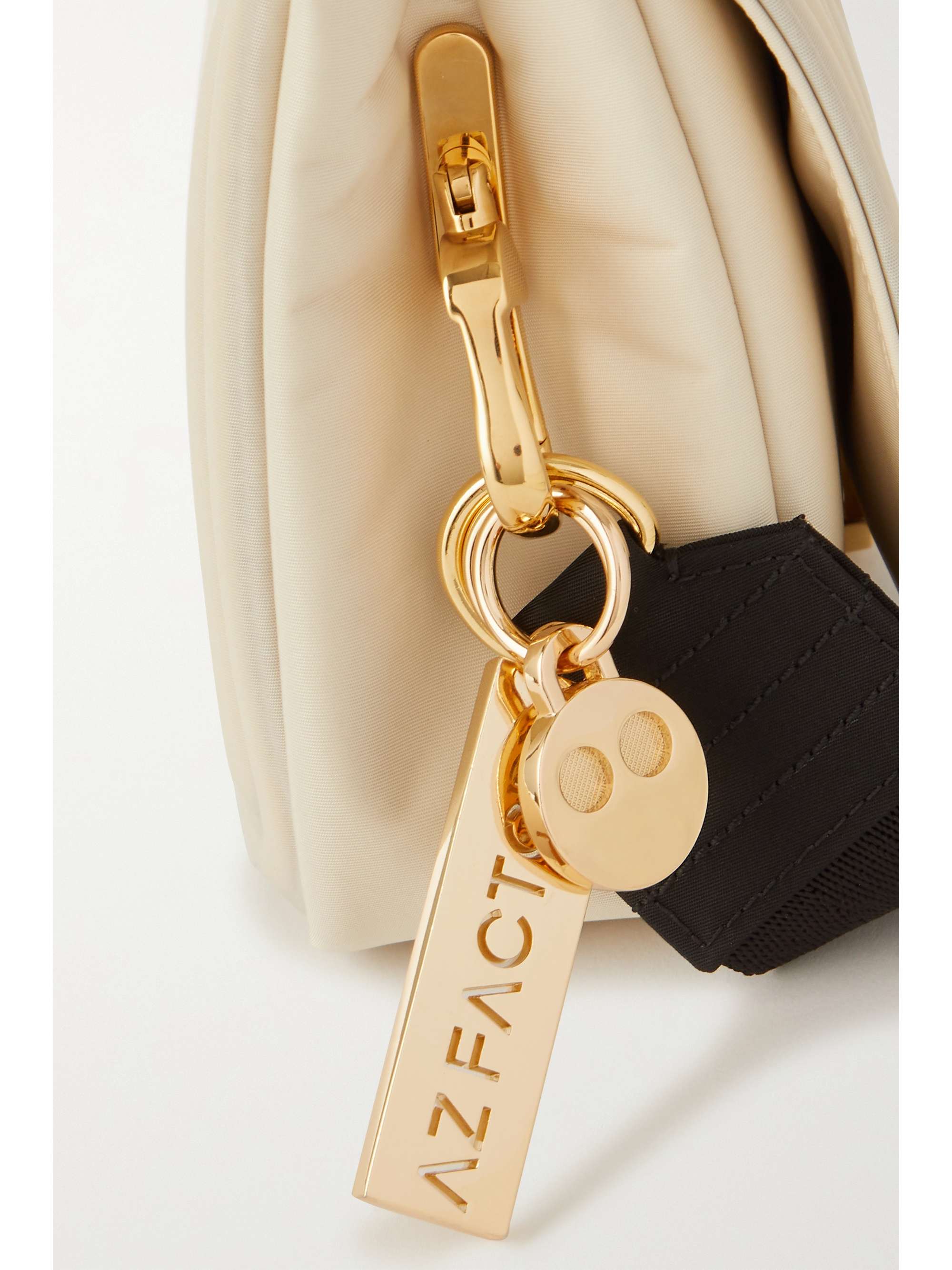 AZ FACTORY The Hugging With Love mini quilted nylon shoulder bag