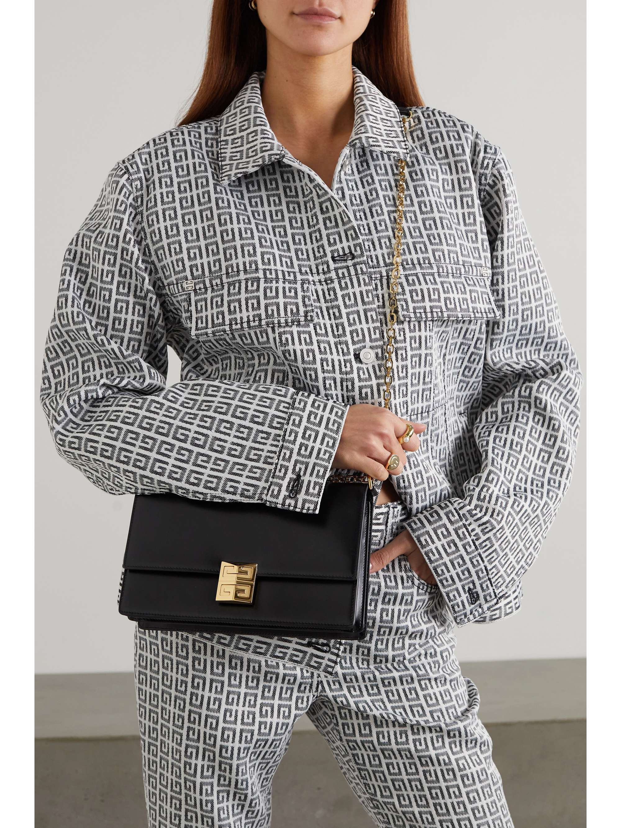 GIVENCHY 4G medium embellished quilted leather shoulder bag