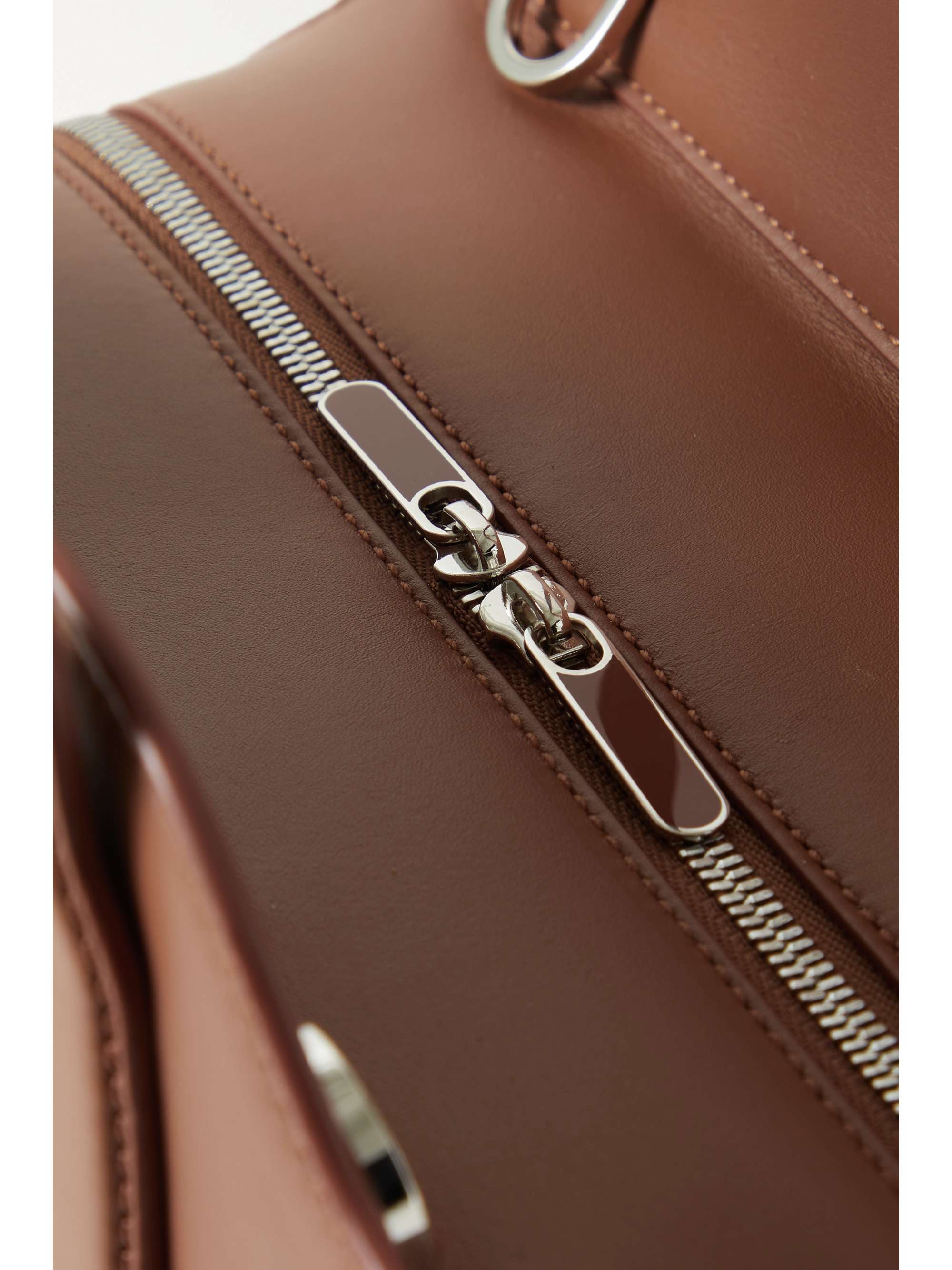 LORO PIANA Sesia 皮革羊绒中号手提包