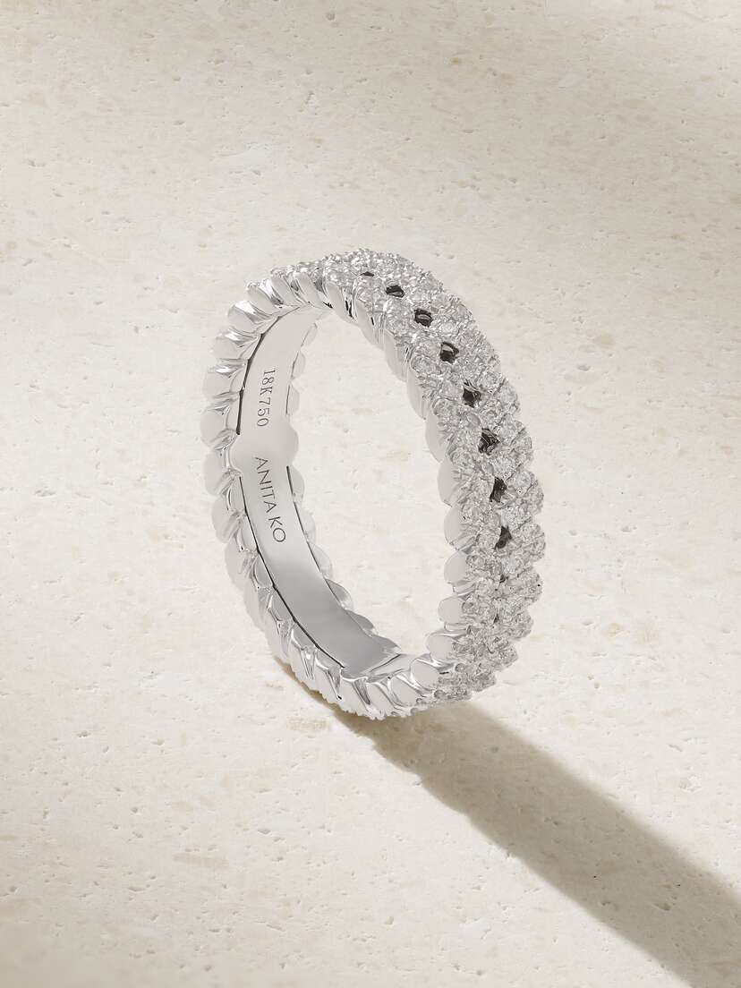 Anita Ko 18-karat White Gold Diamond Ring