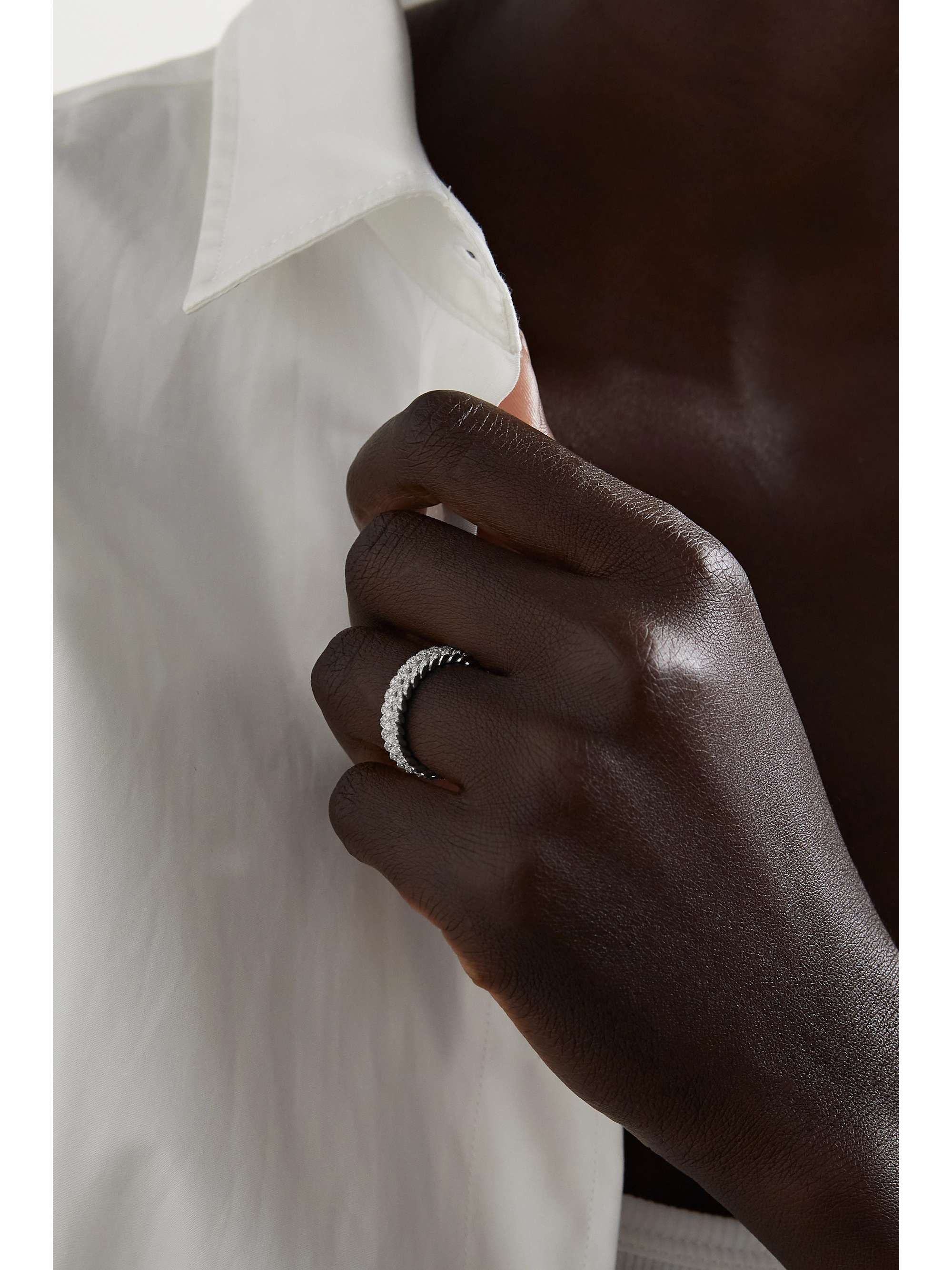 ANITA KO 18-karat white gold diamond ring