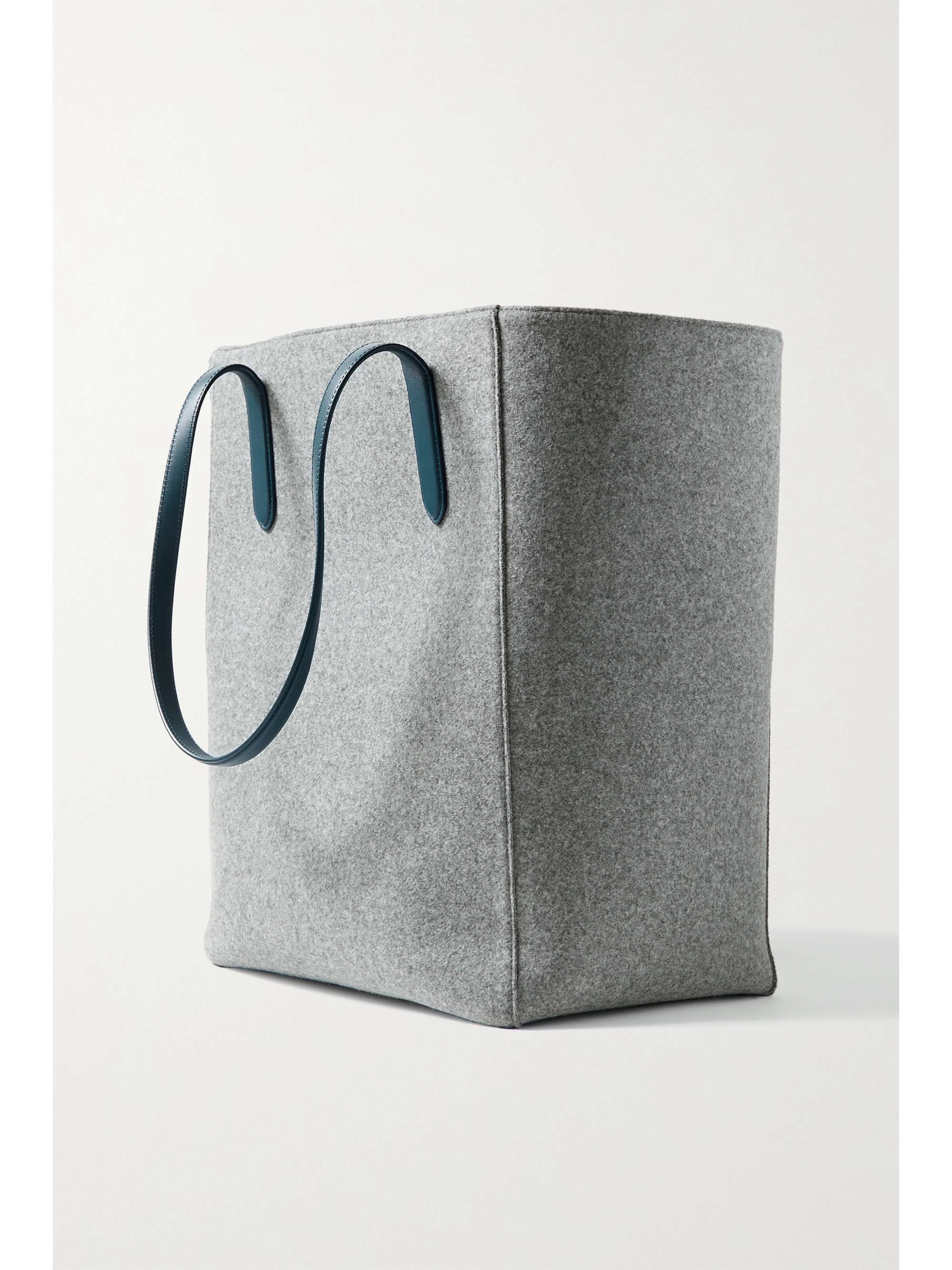 LORO PIANA Sesia large leather-trimmed cashmere tote