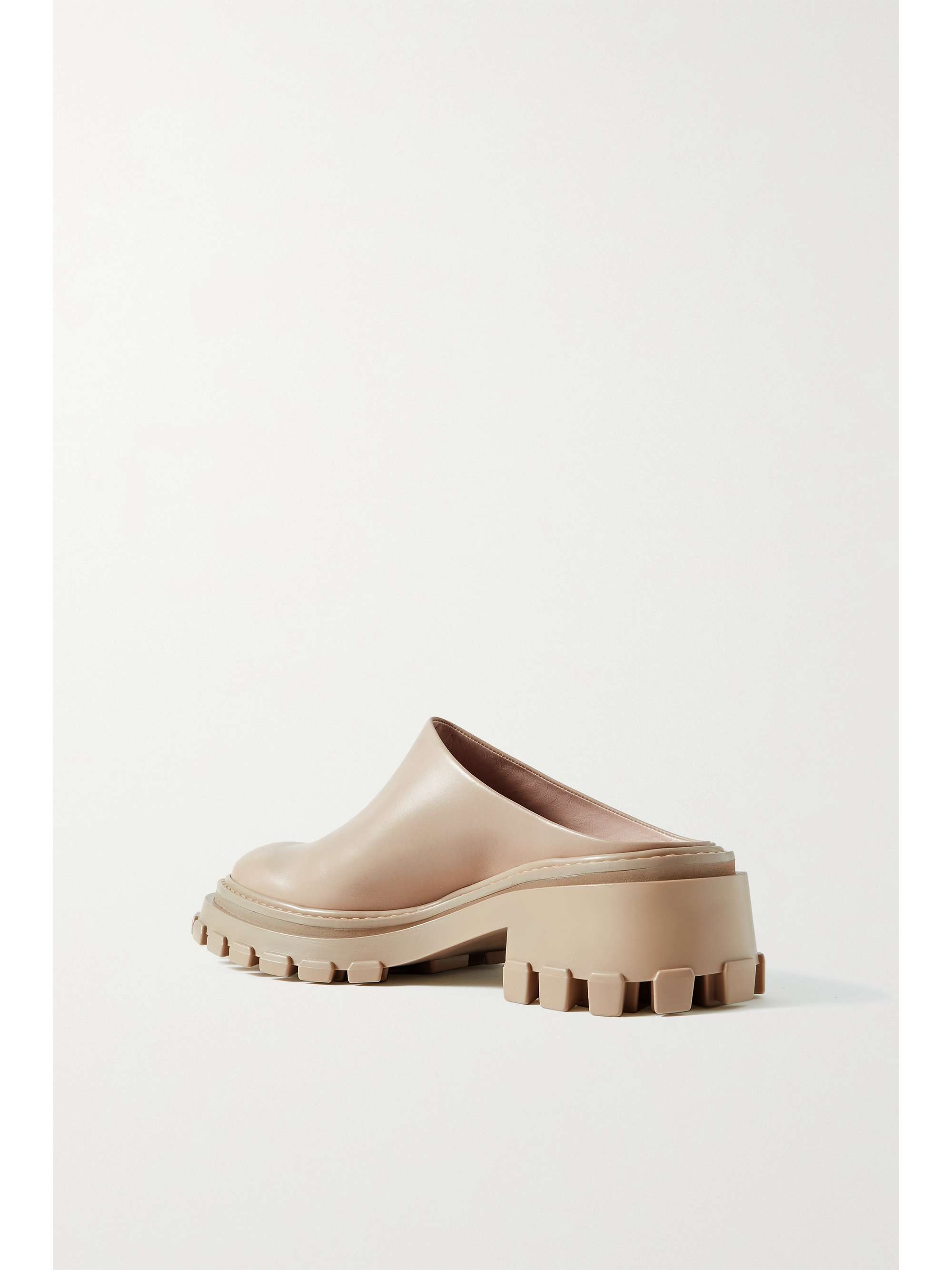 PORTE u0026 PAIRE + NET SUSTAIN leather slippers | NET-A-PORTER