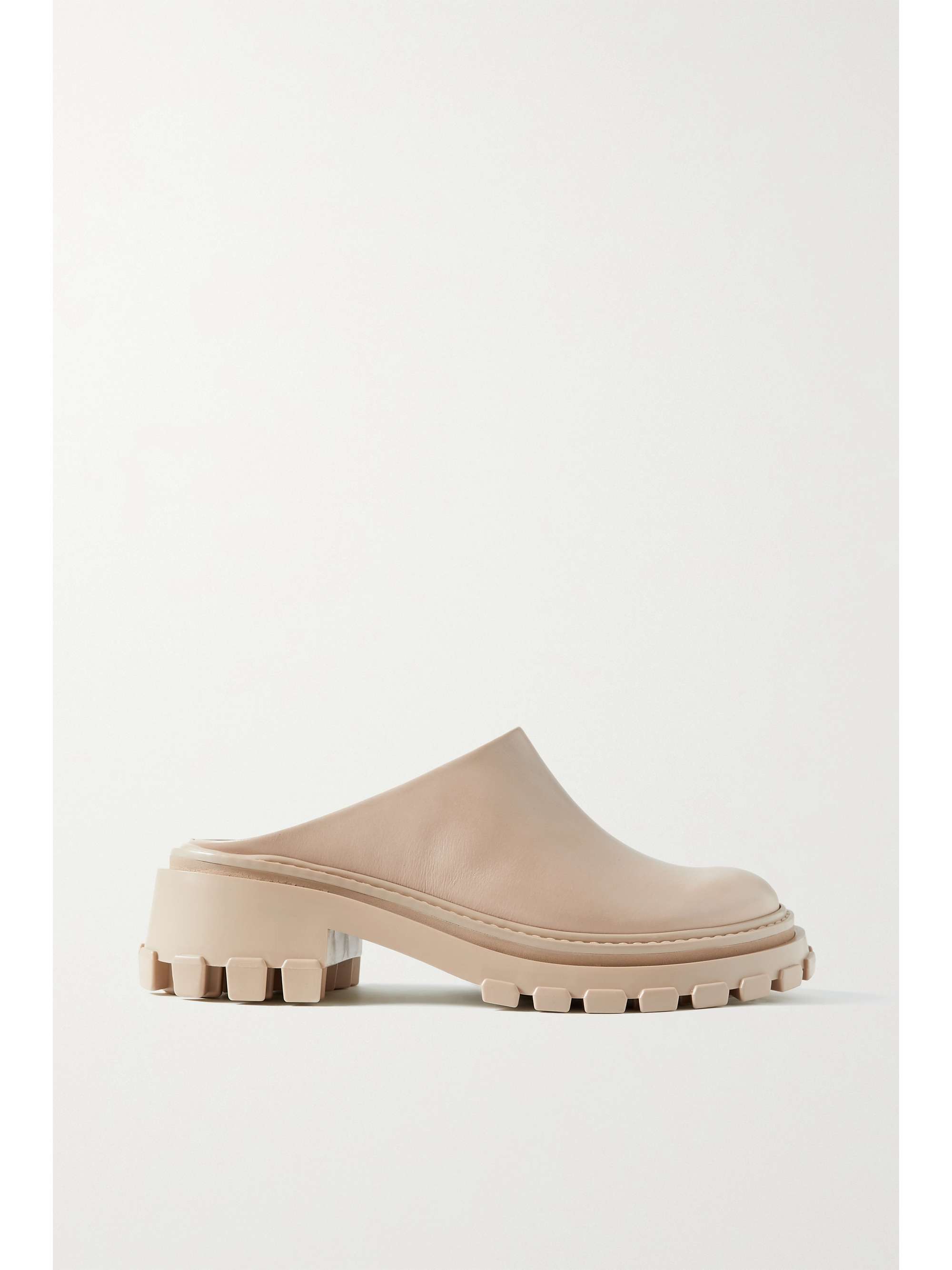 PORTE u0026 PAIRE + NET SUSTAIN leather slippers | NET-A-PORTER