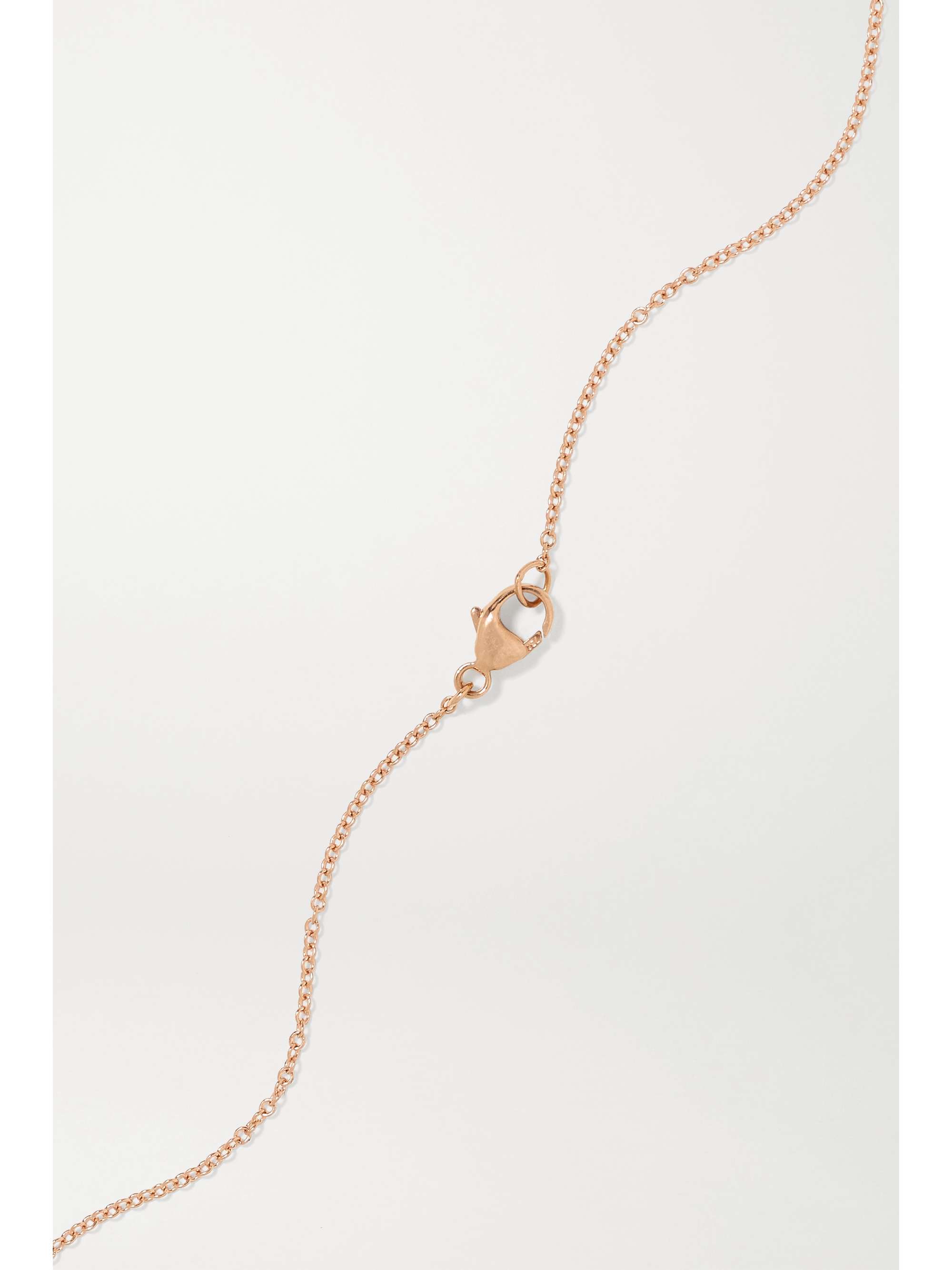 ALMASIKA Cauri Arc en Ciel Kette aus 18 Karat Roségold mit Saphiren