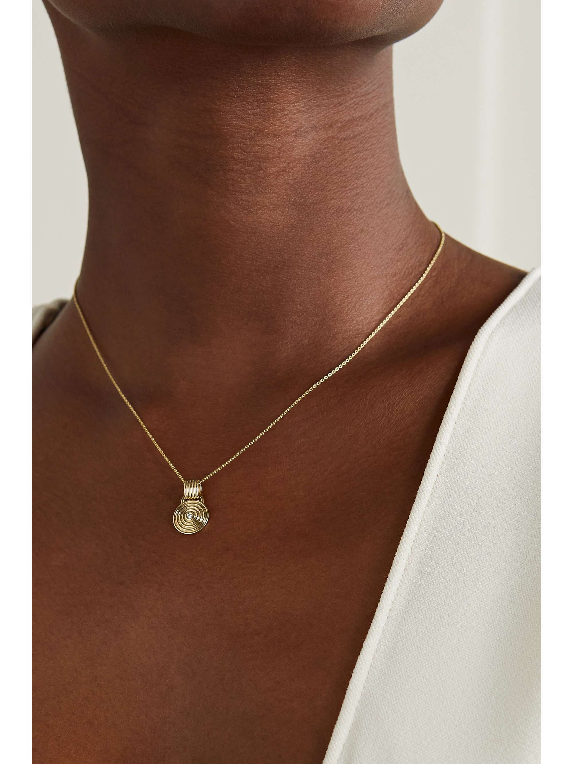 ALMASIKA Petite Universum 18-karat gold diamond necklace