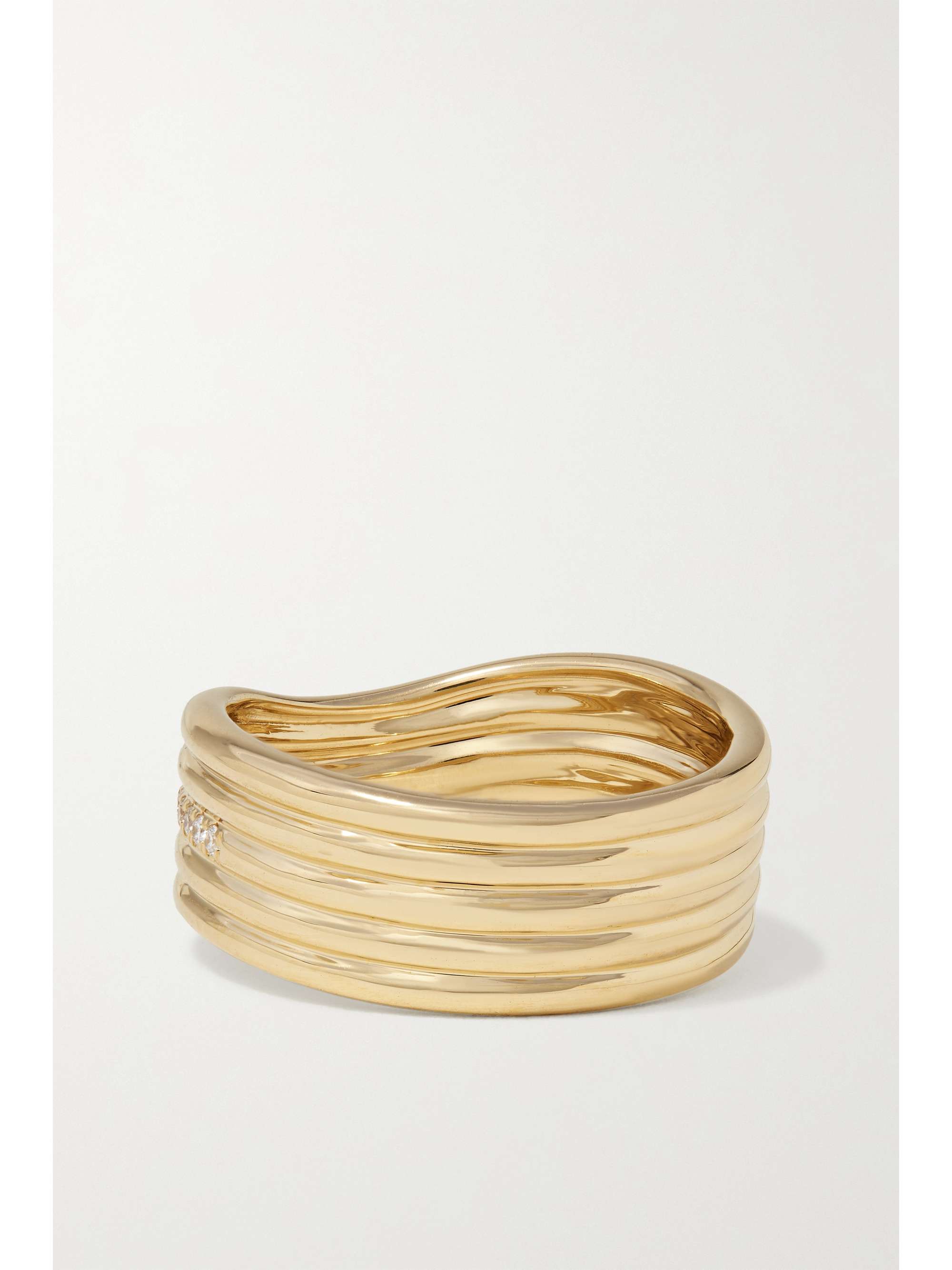 ALMASIKA Berceau Ring aus 18 Karat Gold mit Diamanten
