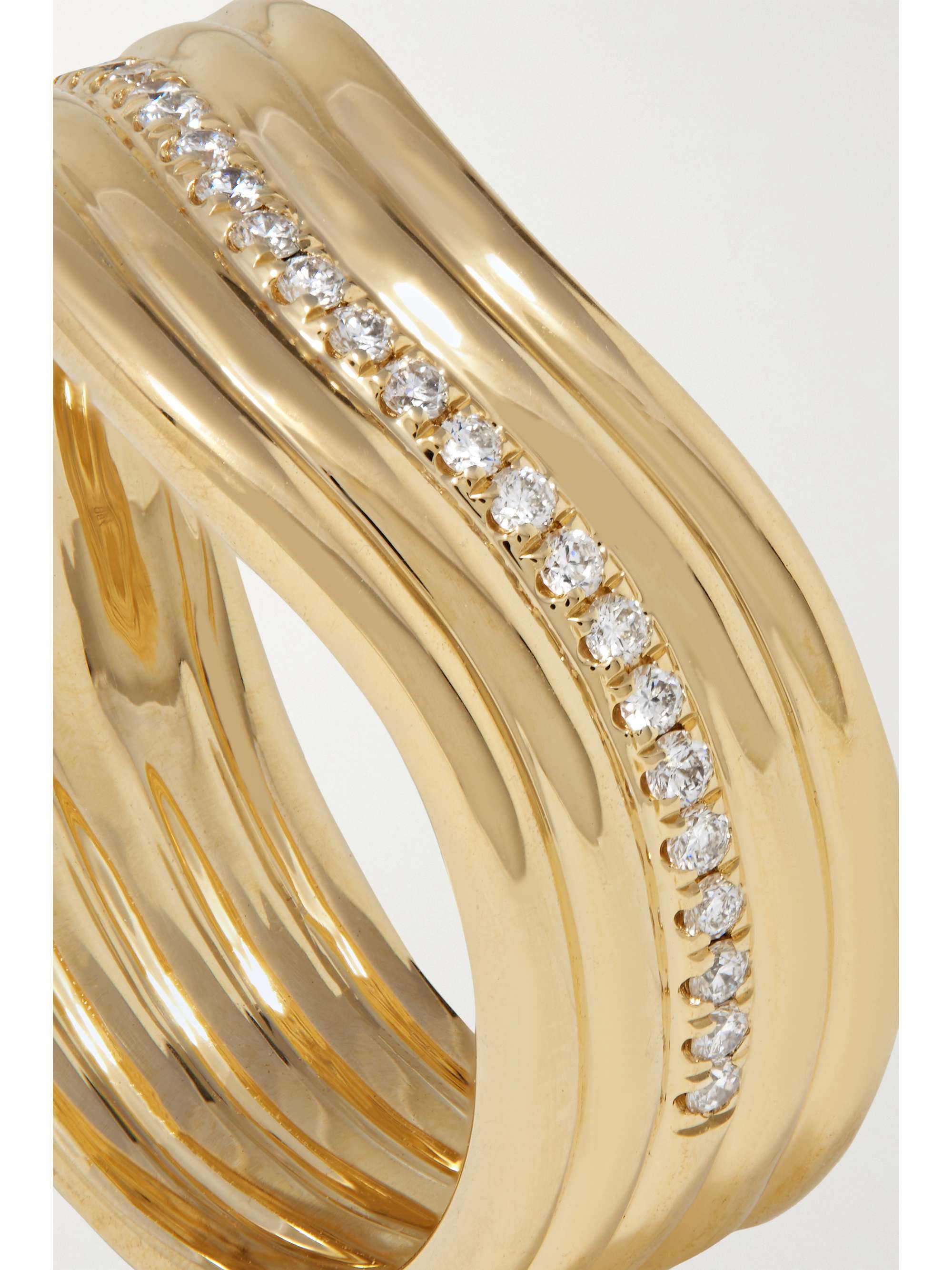 ALMASIKA Berceau Ring aus 18 Karat Gold mit Diamanten