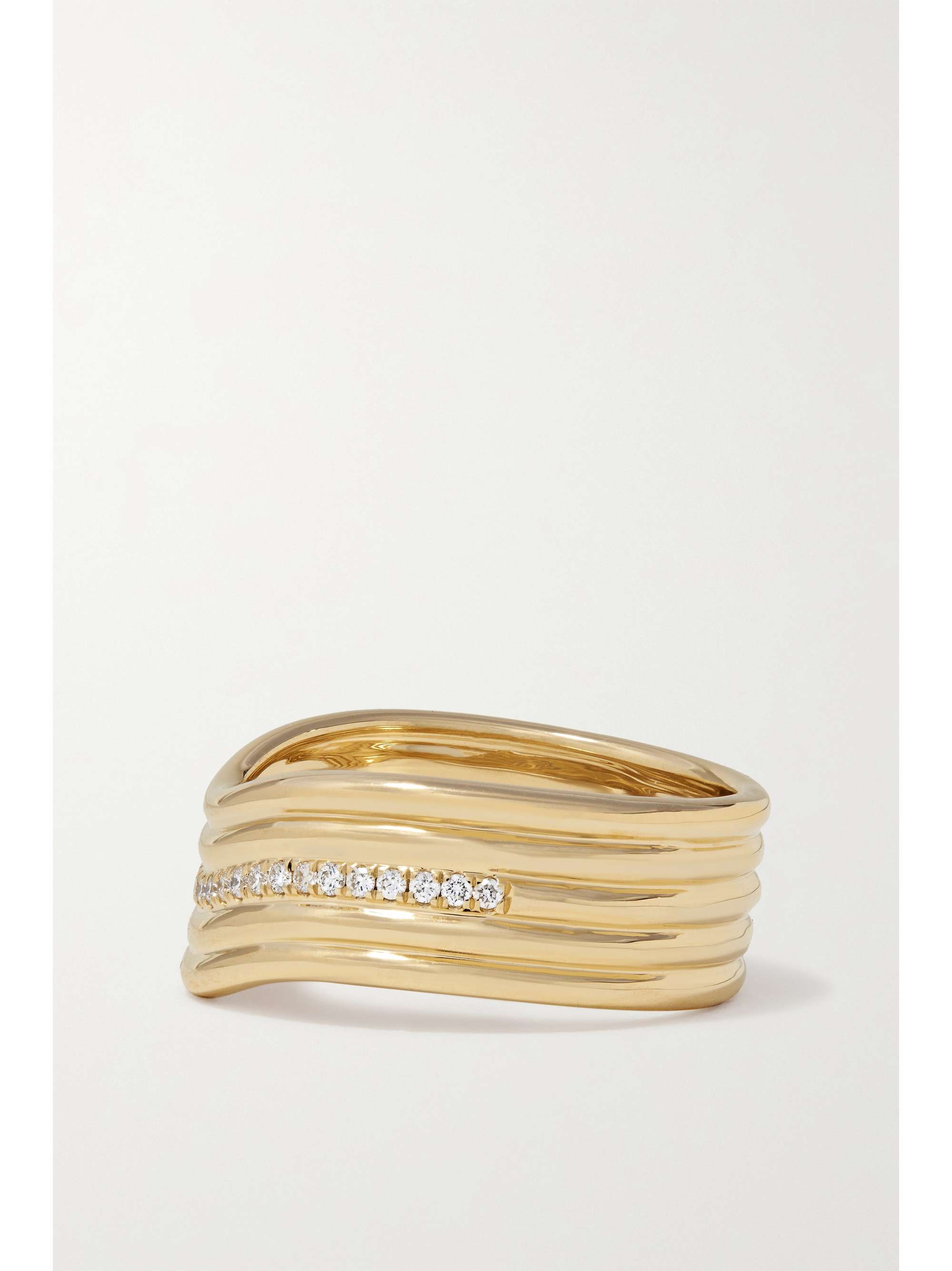 ALMASIKA Berceau Ring aus 18 Karat Gold mit Diamanten