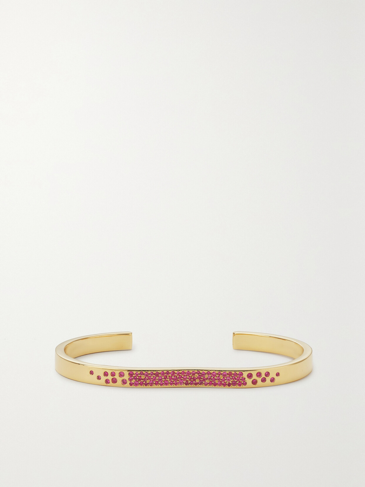 Almasika Berceau 18-karat Gold Sapphire Cuff