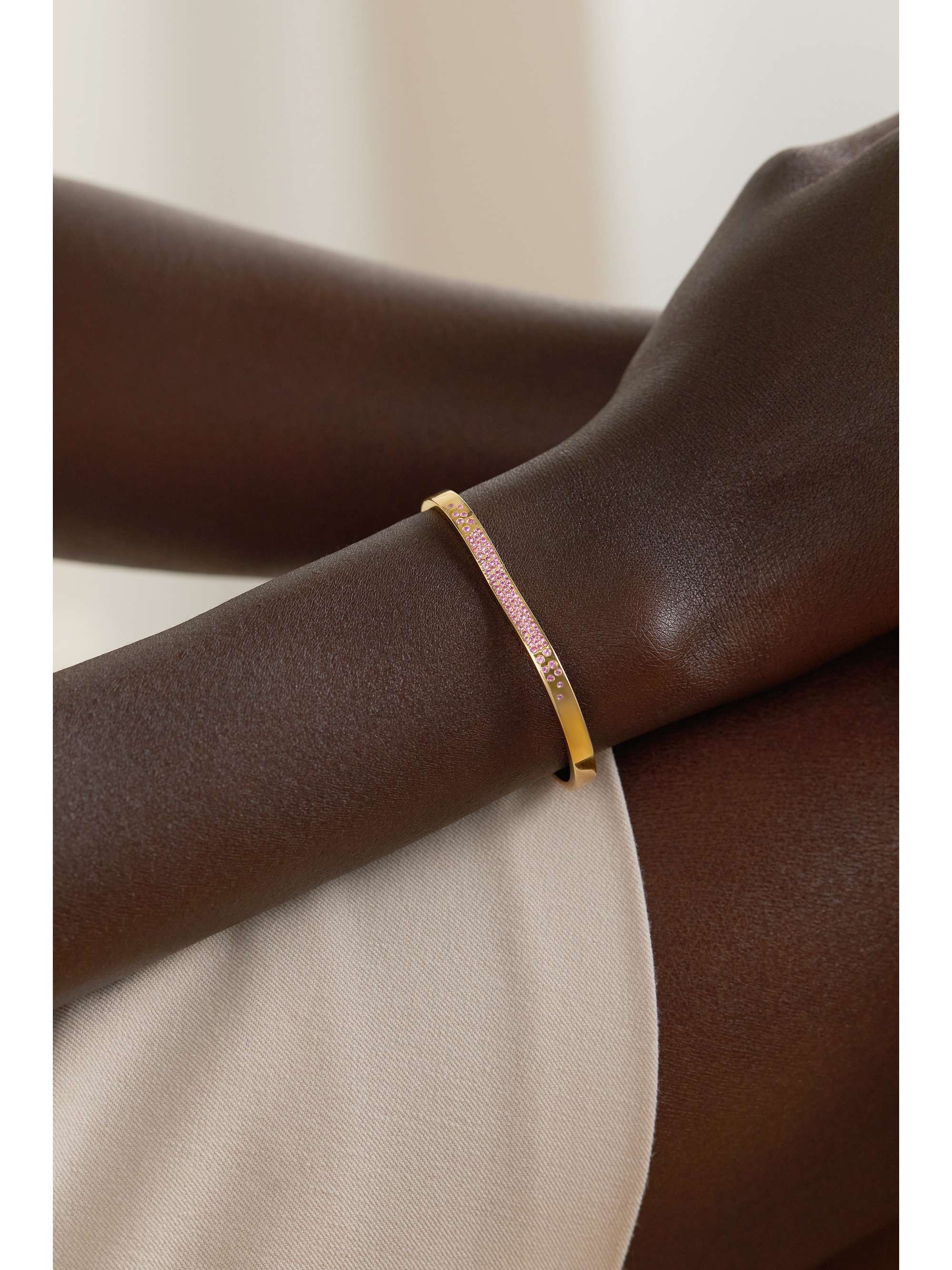 ALMASIKA Berceau 18-karat gold sapphire cuff