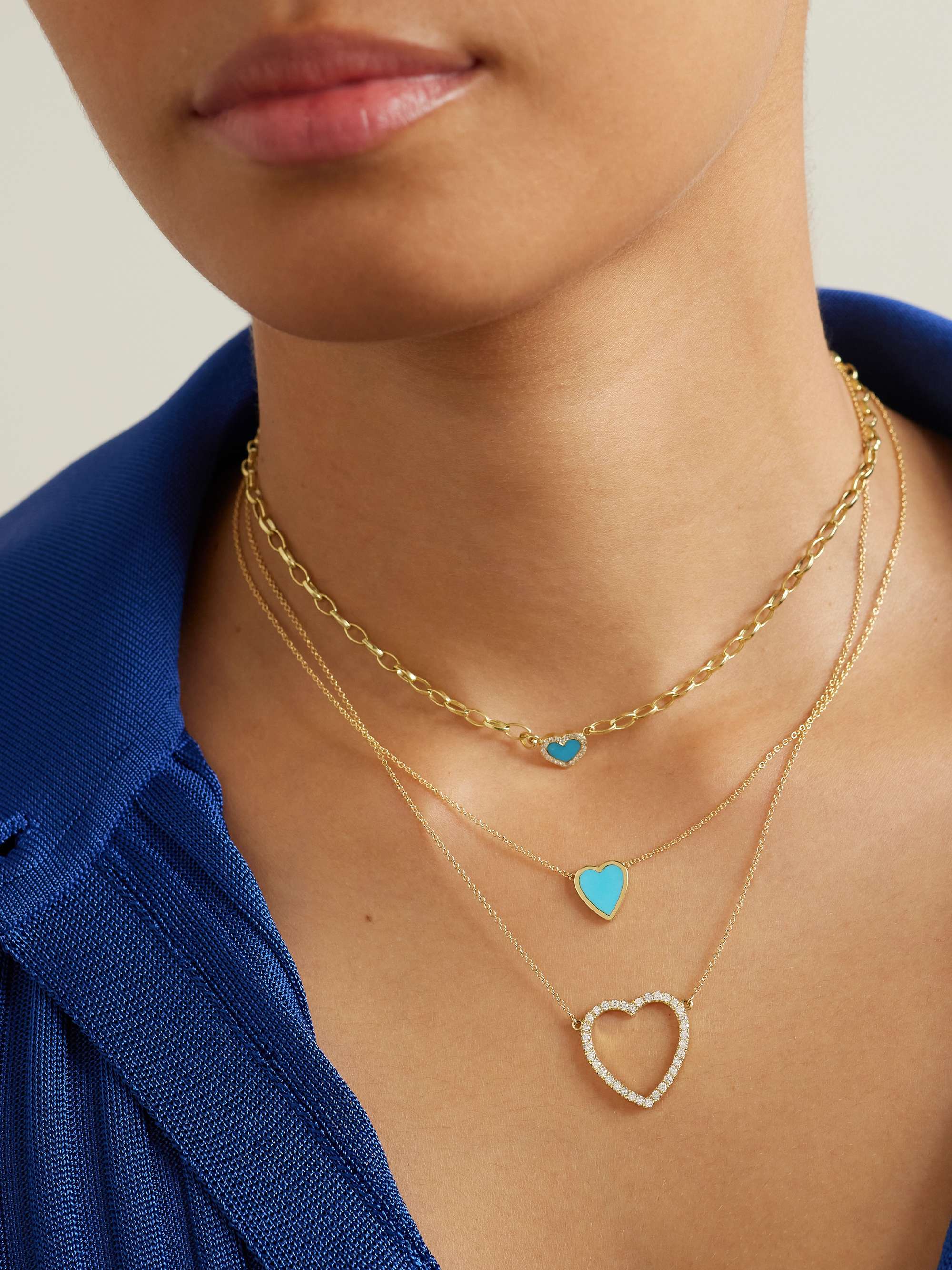 JENNIFER MEYER 18-karat gold diamond necklace
