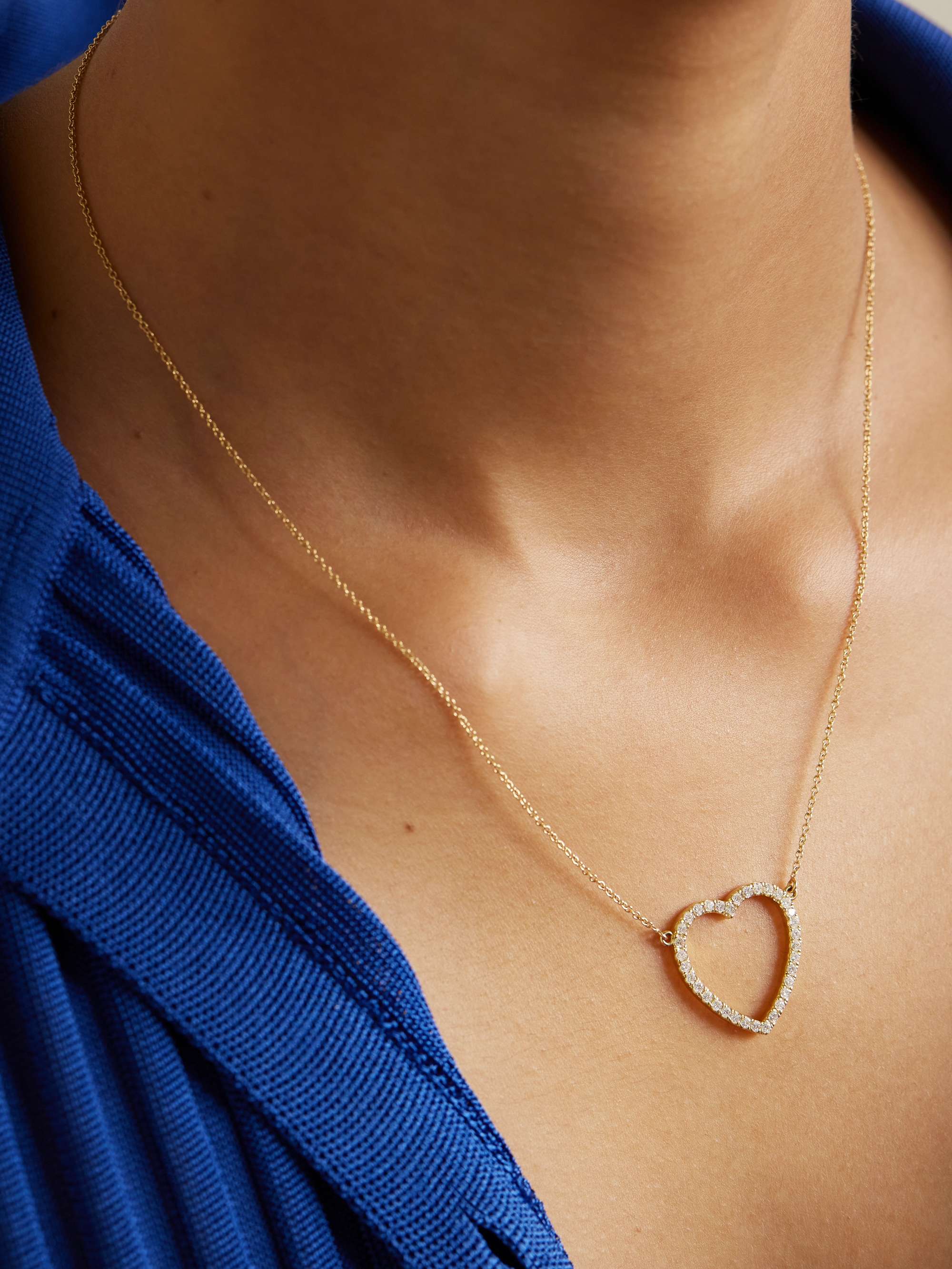 JENNIFER MEYER 18 karat gold diamond necklace NET A PORTER