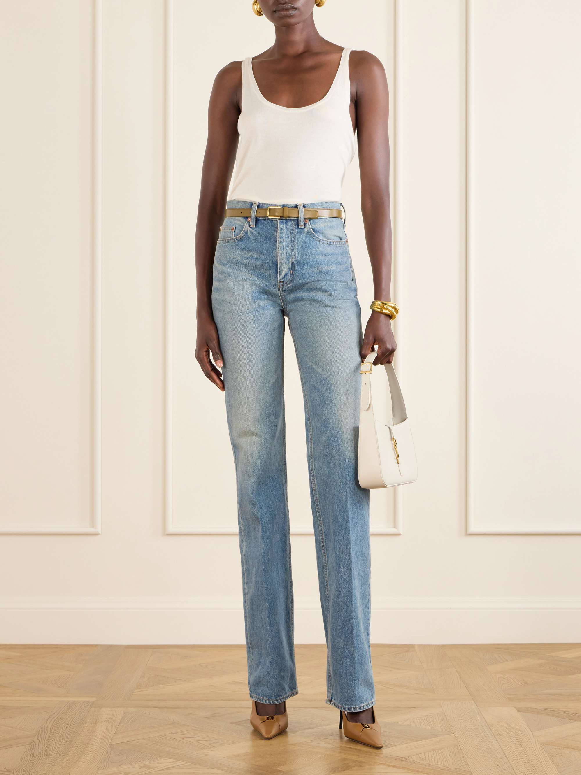 SAINT LAURENT Le 5 à 7 leather shoulder bag