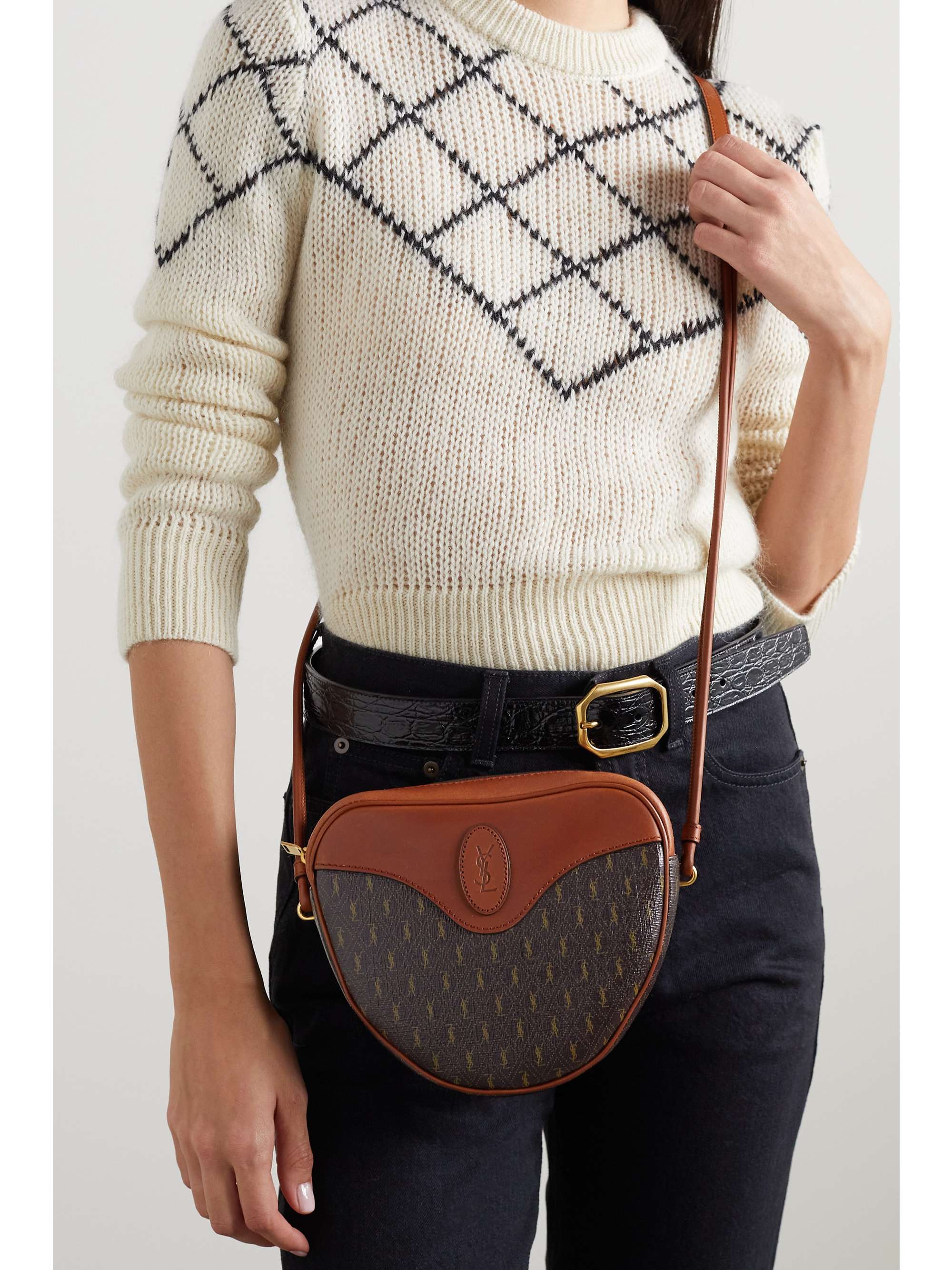 Le Monogramme Leather And Canvas Crossbody Bag