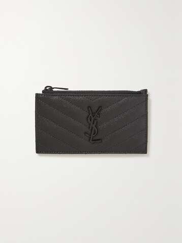 ysl card holder zip