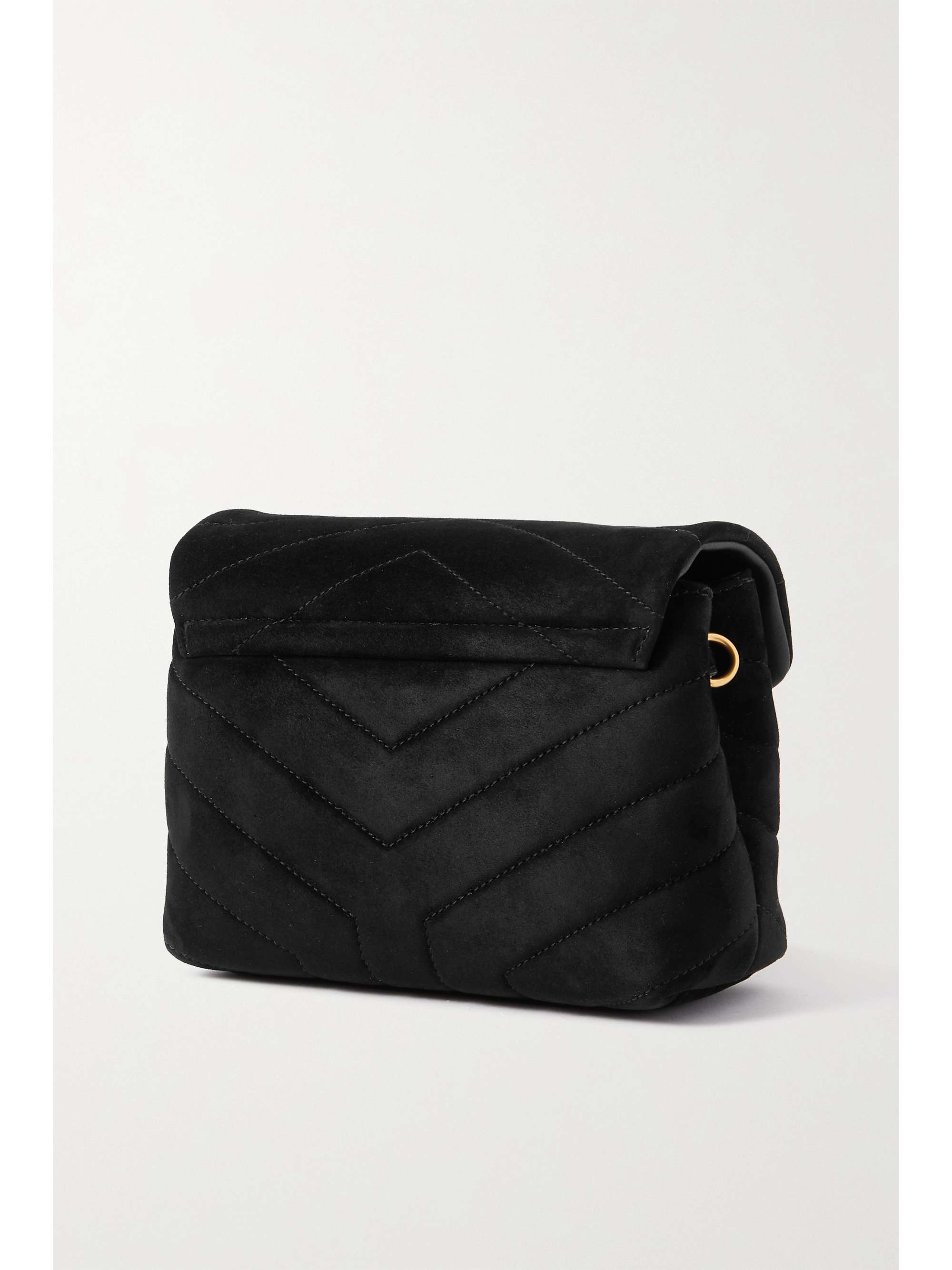 SAINT LAURENT Loulou Toy quilted suede shoulder bag NETAPORTER